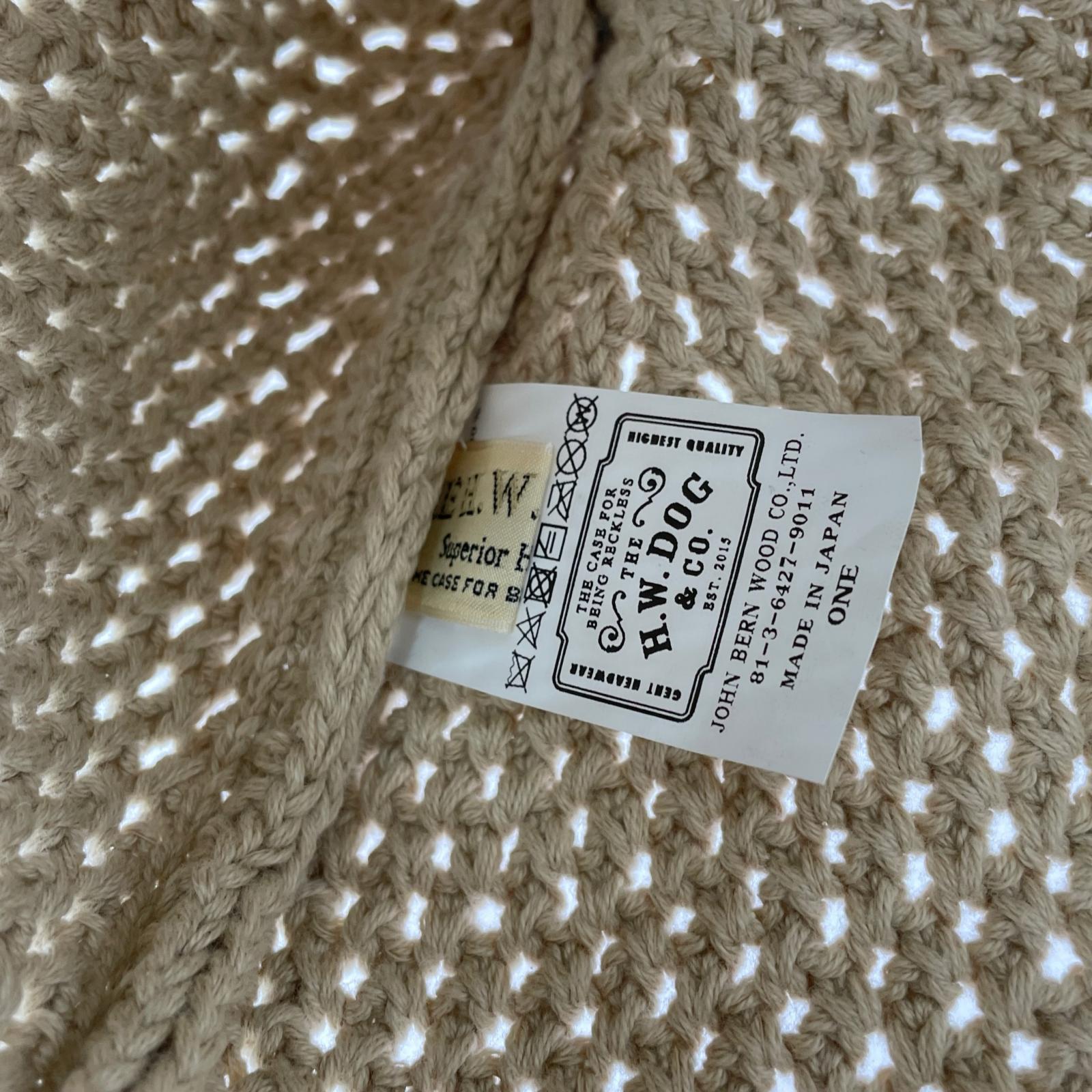 ハット KNIT HAT BEIGE ベージュ