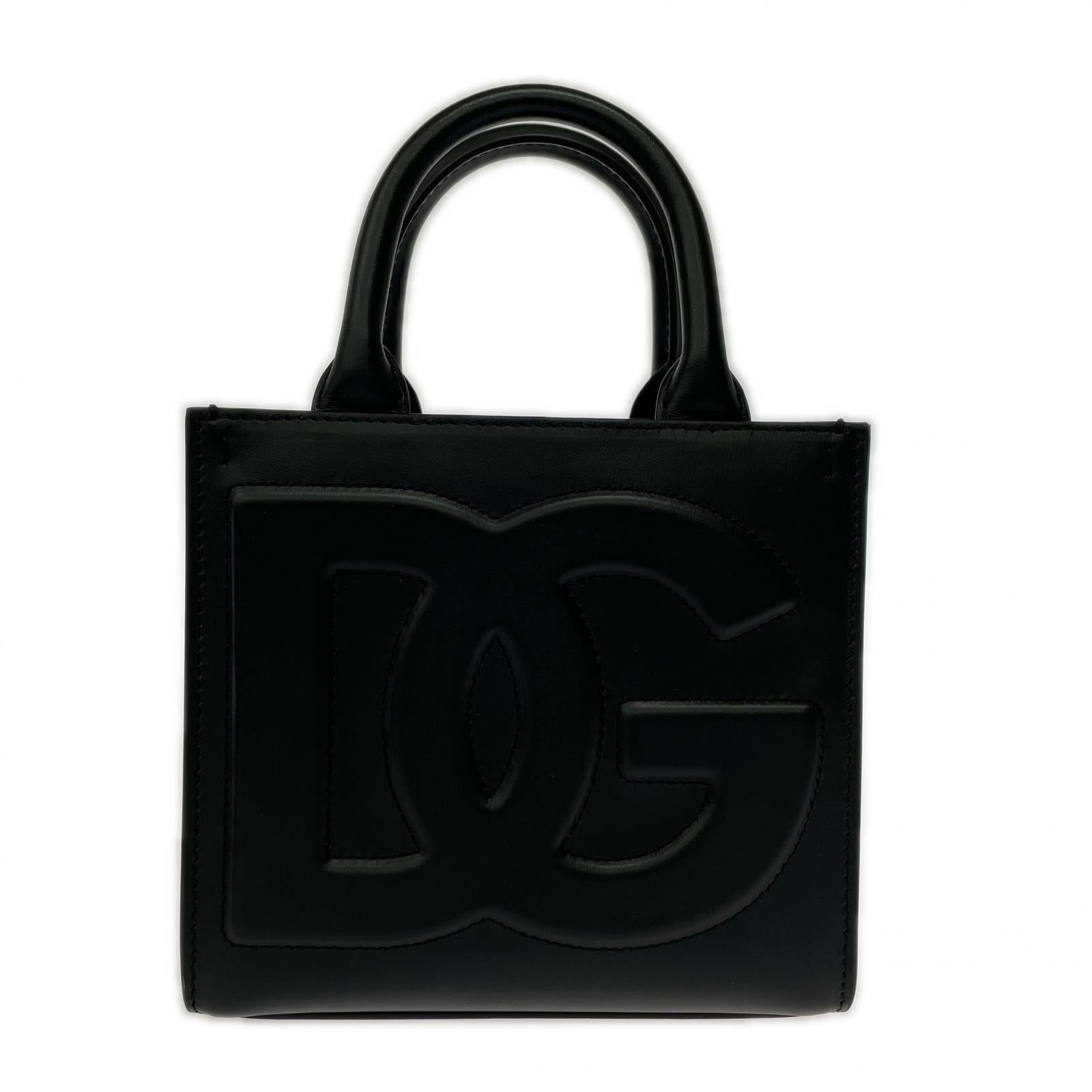 ショルダーバッグ DG DAILY エンボスロゴ ミニトート BLK ブラック