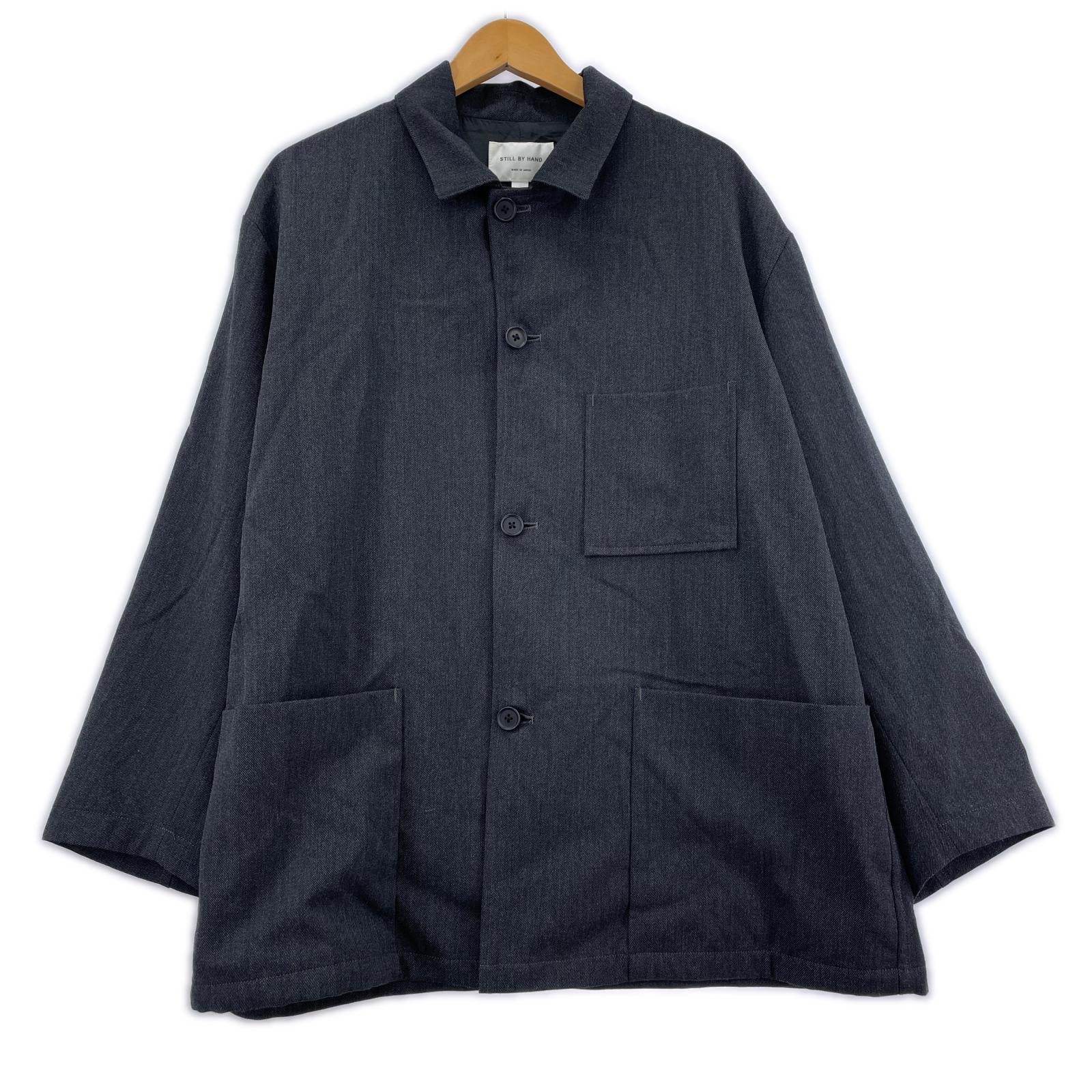 ジャケット ウールサージカバーオール GRY (46) ブラック