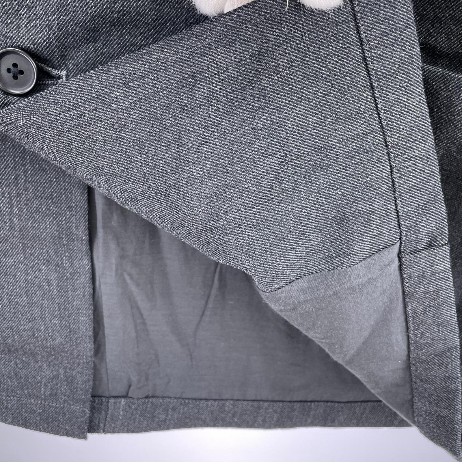 ジャケット ウールサージカバーオール GRY (46) ブラック