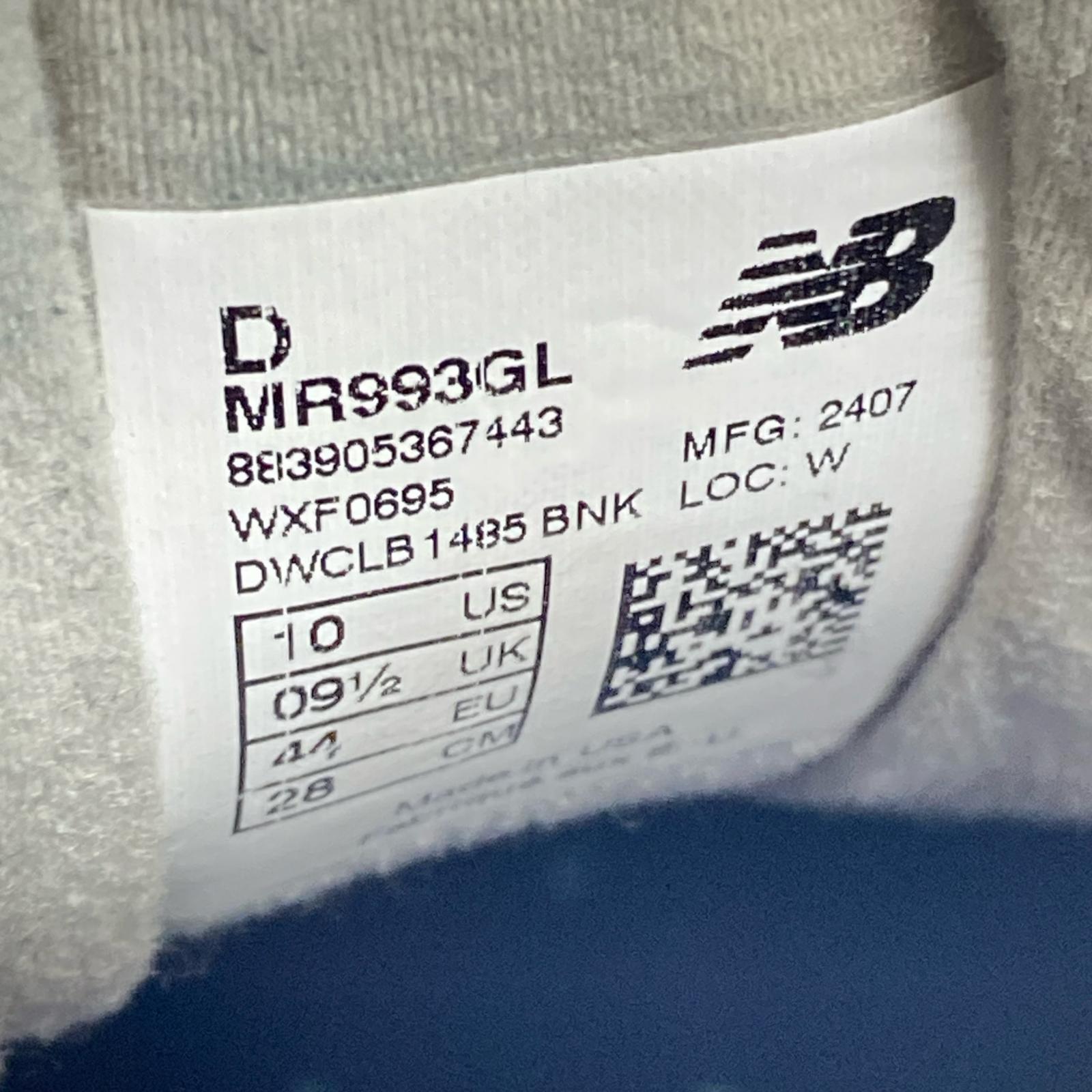 スニーカー USA製 MR993GL (28.0) グレー 28cm (US10 UK9 1/2 EU46) グレー