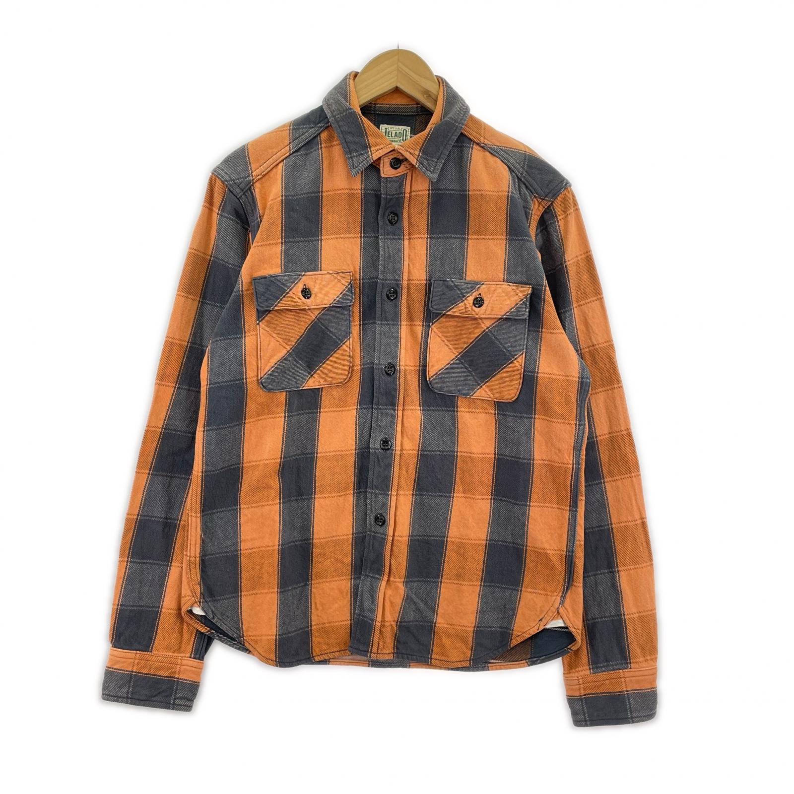 長袖シャツ JELADO LSチェックシャツ オレンジ (L) L オレンジ