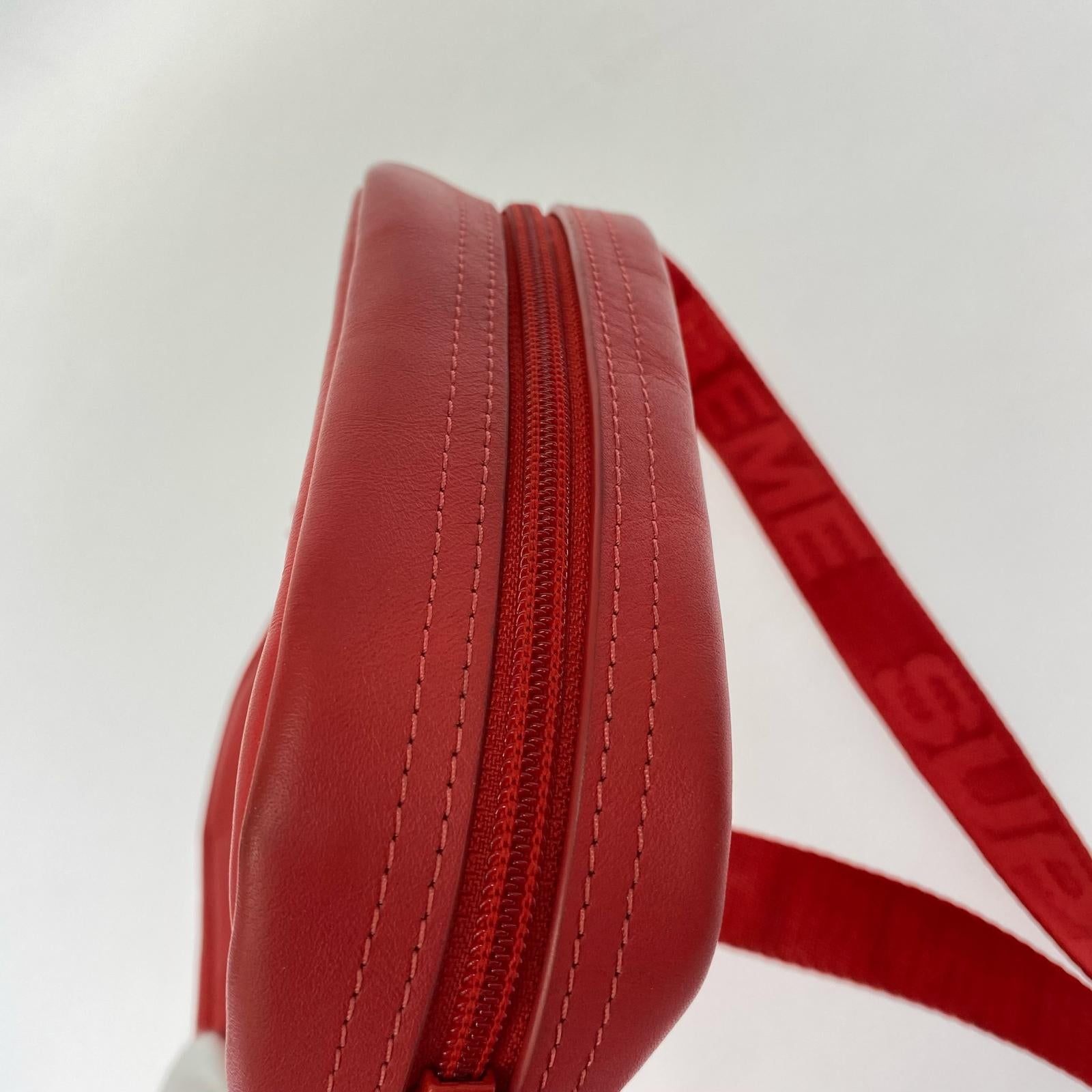 ショルダーバッグ 23AW Leather Shoulder Bag レッド レッド