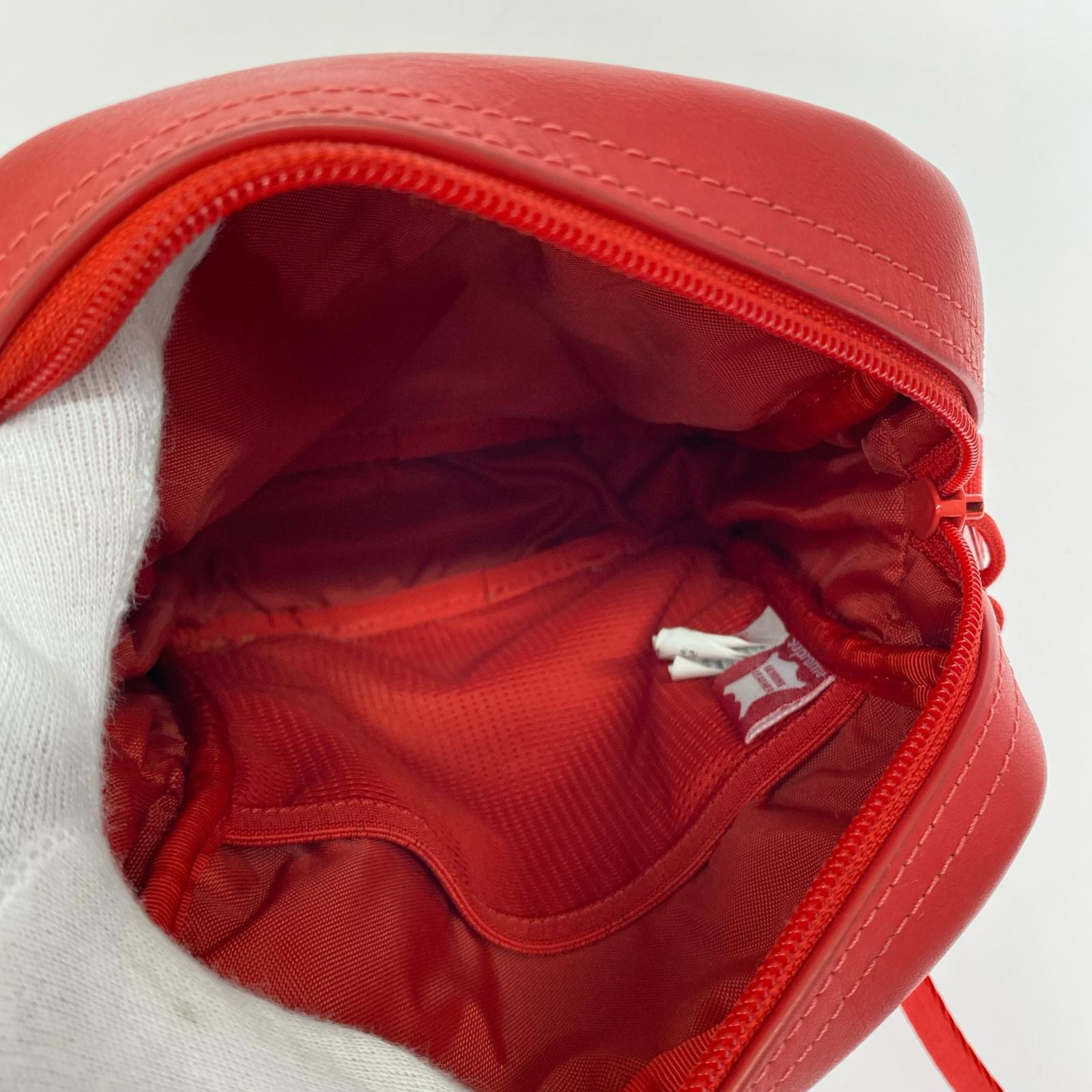 ショルダーバッグ 23AW Leather Shoulder Bag レッド レッド