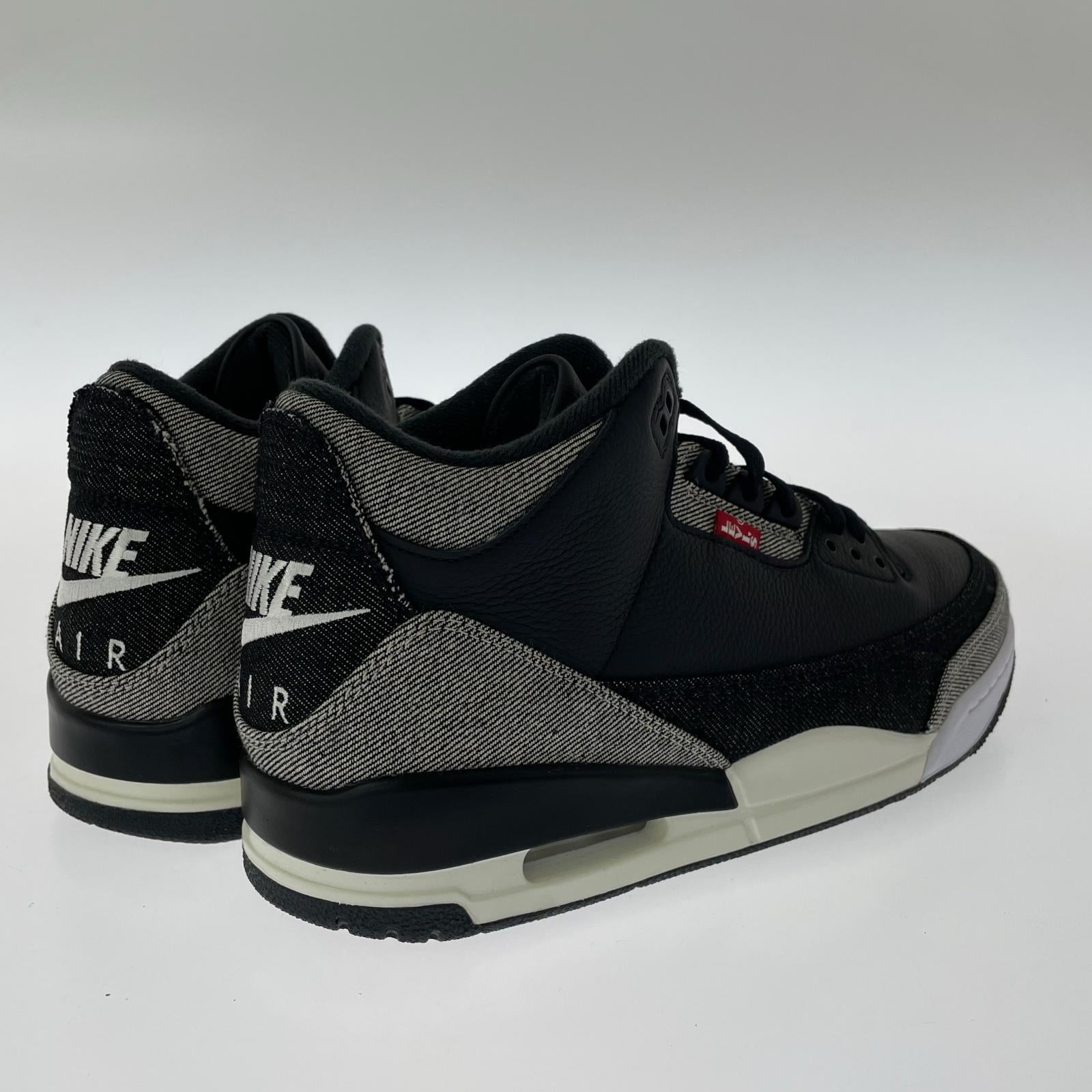 スニーカー Levi's × Nike Air Jordan 3 Retro SP "Denim/Black/Gym Red"-US10 28cm (US10 UK9 1/2 EU46) ブラック