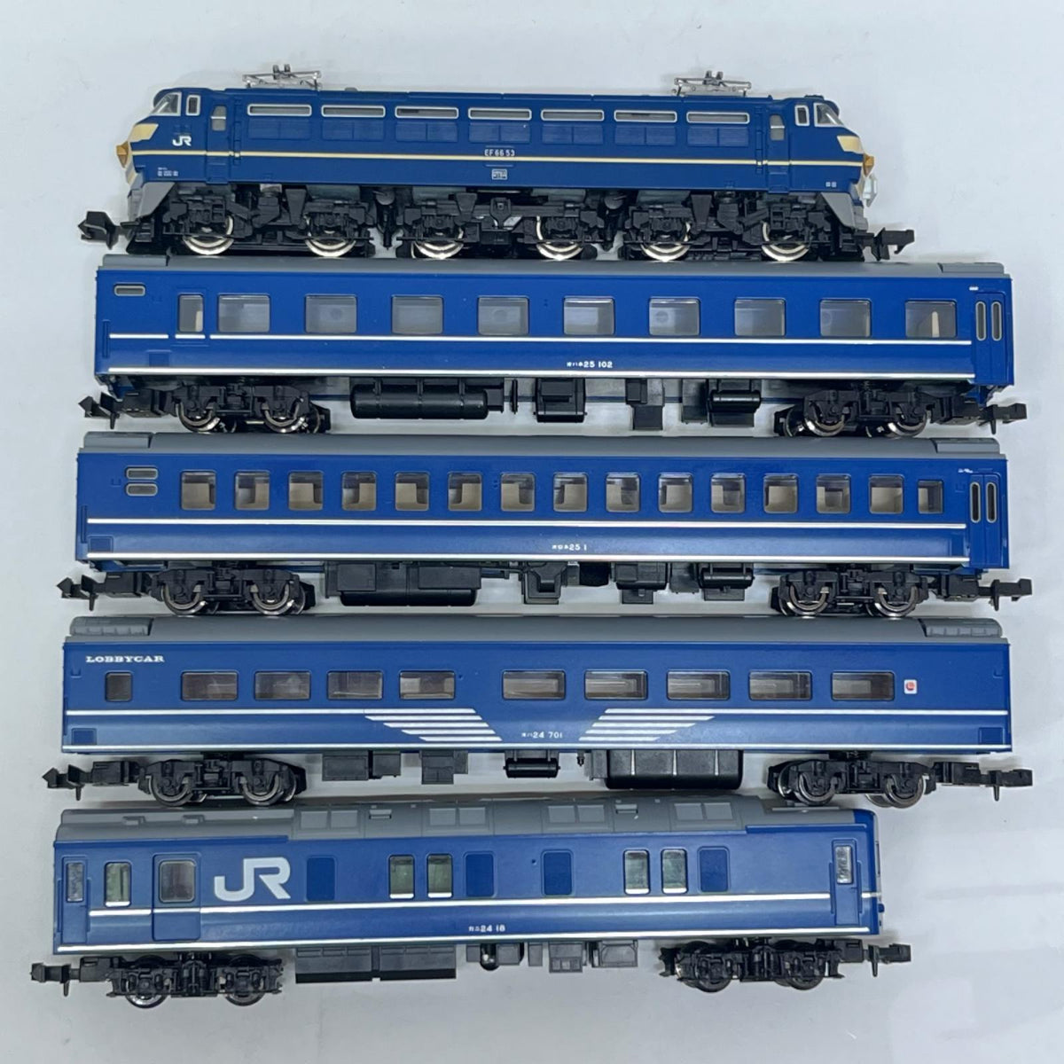 Nゲージ EF66 ブルートレイン 富士仕様5両 TOMIX 90150 ベーシックセットSDブルートレイン2 ※車両のみ TOMIX/トミックス 鉄道模型車両
