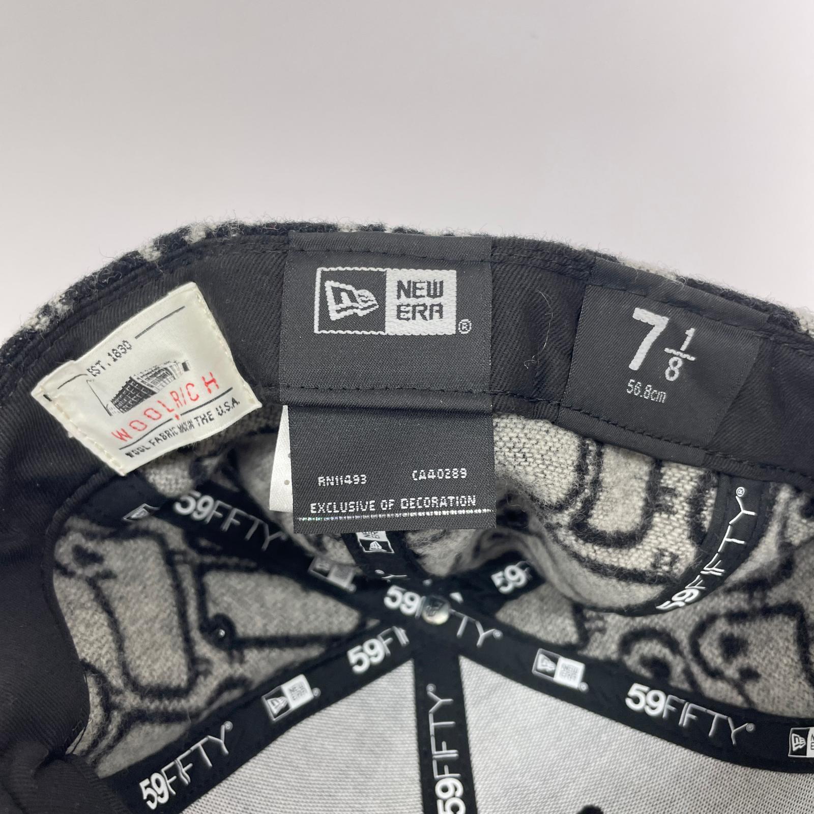 キャップ WOOLRICH 総柄 ブラック