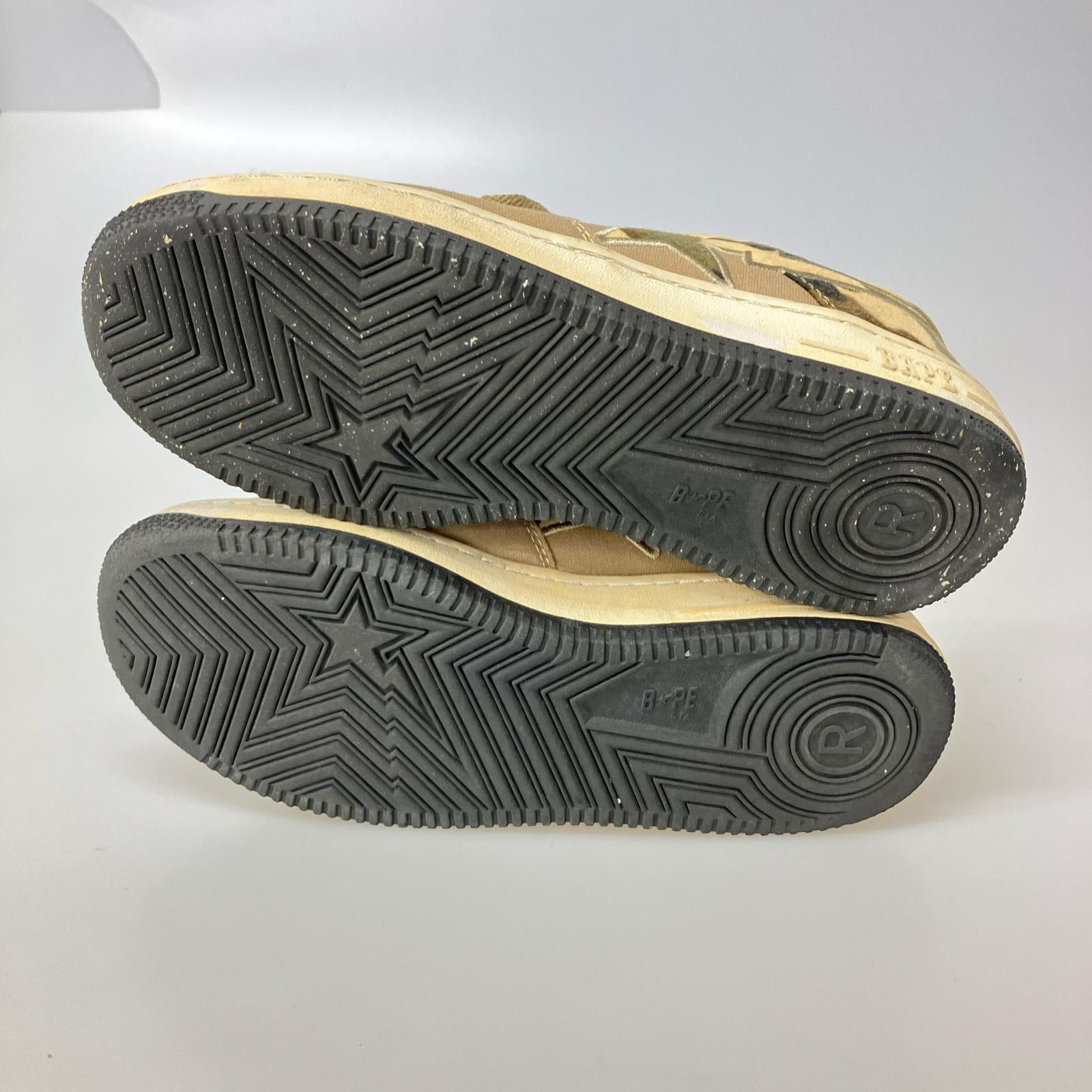 スニーカー BAPE STA CAMO CANVAS 28.0cm 茶 28cm (US10 UK9 1/2 EU46) ブラウン