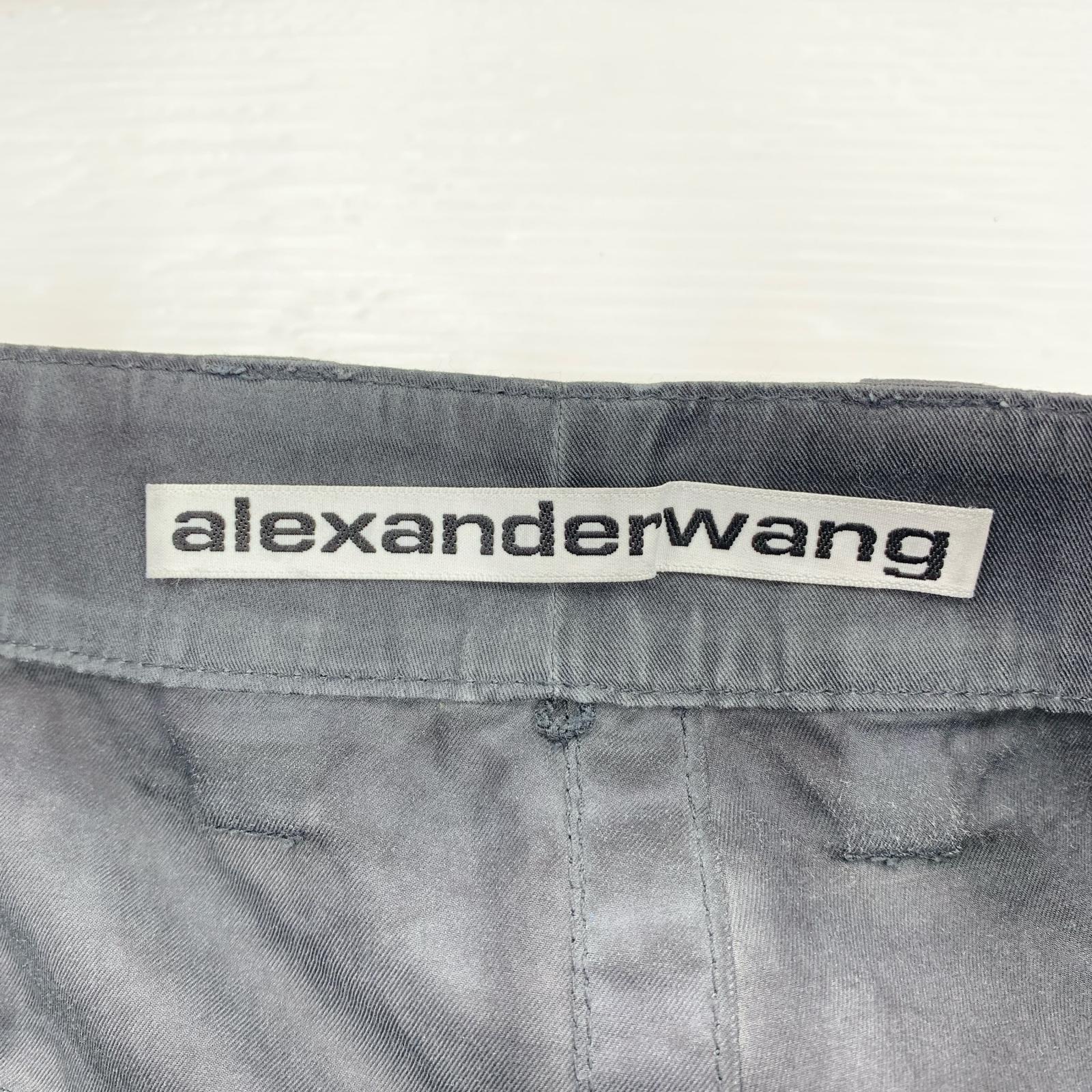 パンツ Alexander Wang ガーメントダイ ワイドパンツ 6WC3244047 グレー (29) 29 ブラック