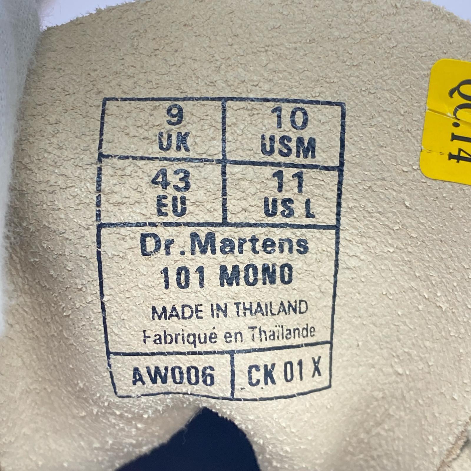 ブーツ Dr.Martens 101MONO 6ホールブーツ ベージュ (UK9) ベージュ