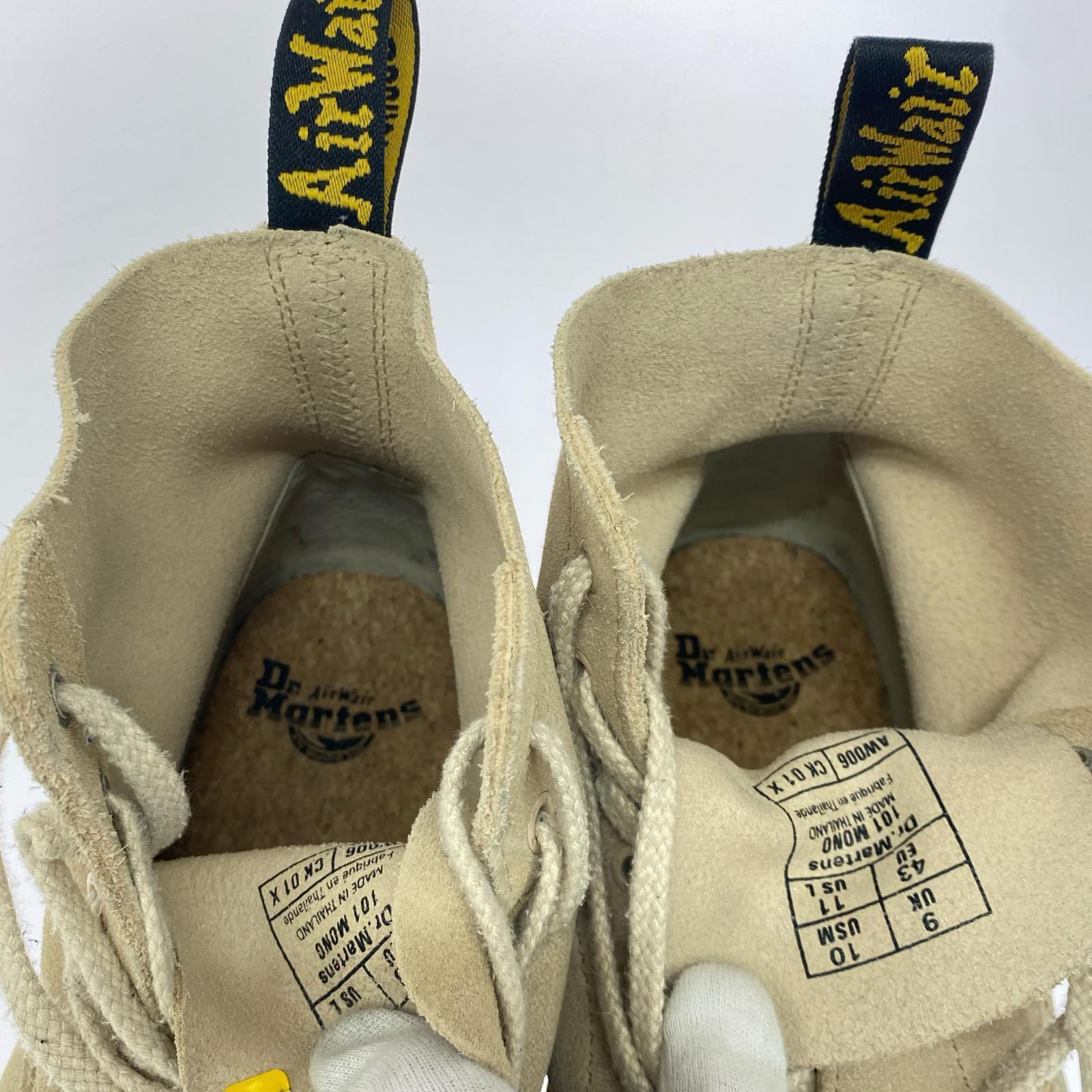 ブーツ Dr.Martens 101MONO 6ホールブーツ ベージュ (UK9) ベージュ