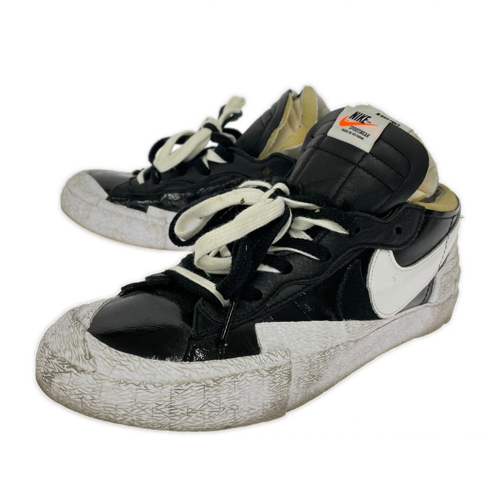 スニーカー ×sacai Blazer Low "Black Patent Leather" 28cm (US10 UK9 1/2 EU46) ブラック