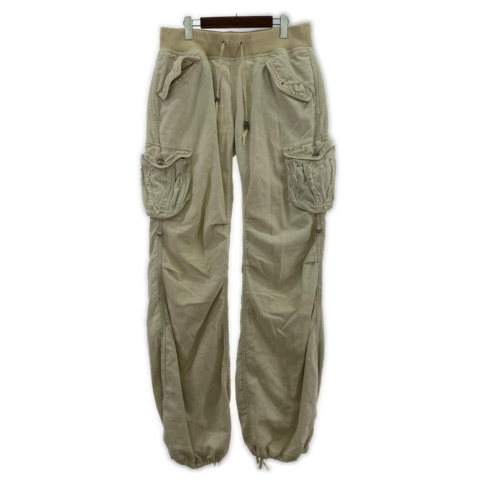 パンツ Parachute Cargo Pants/リネン混 (F) フリー ホワイト