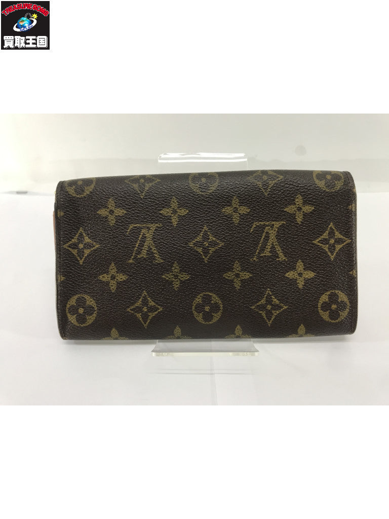 ポルトモネ クレディ モノグラム 茶 M61725