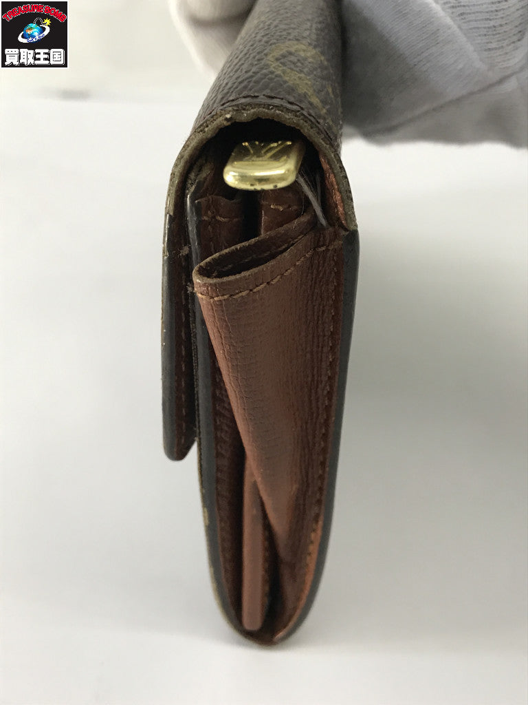 ポルトモネ クレディ モノグラム 茶 M61725
