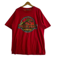 半袖Tシャツ 90s Murina JURASSIC PARK 赤 (XL) レッド