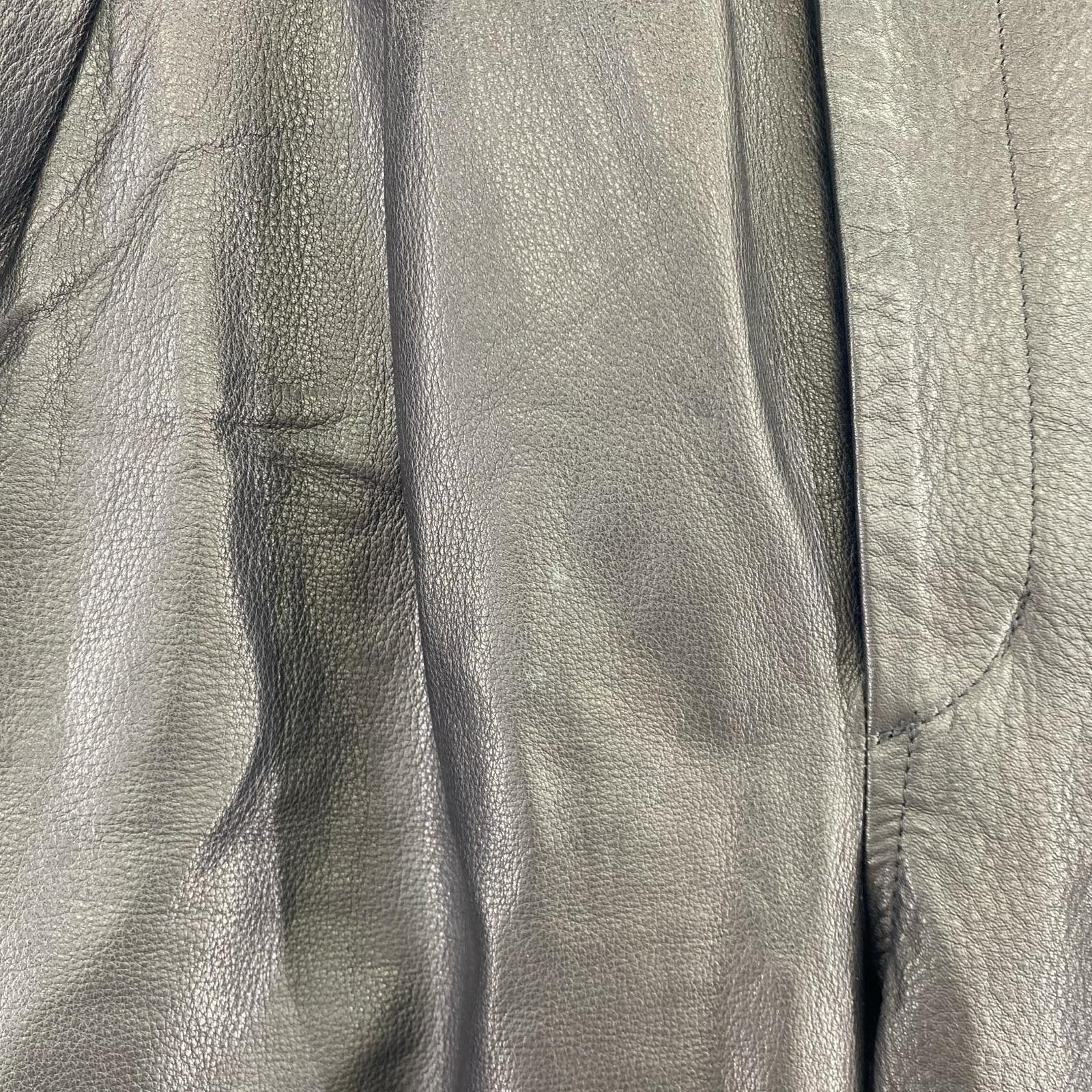 パンツ YOKO SAKAMOTO/LEATHER TROUSERS M ブラック