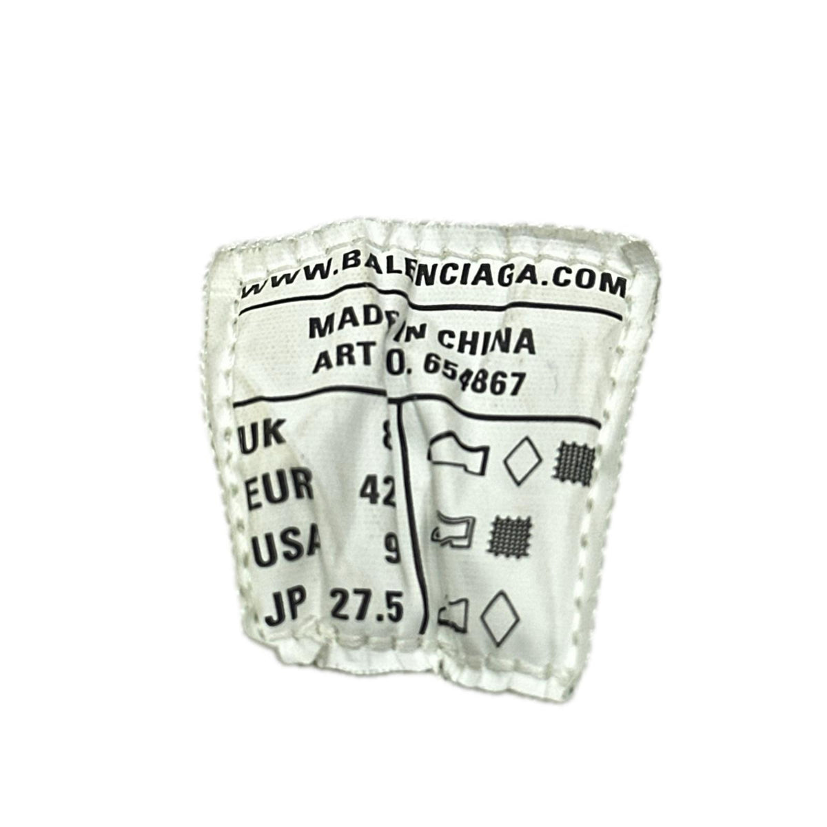 BALENCIAGA TRACK HIKE 654867 白 (27.5)