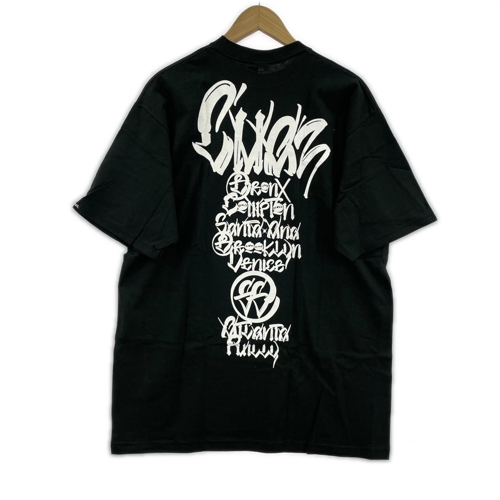 その他トップス STUSSY Chaz WORLD TOUR Tシャツ ブラック L L ブラック