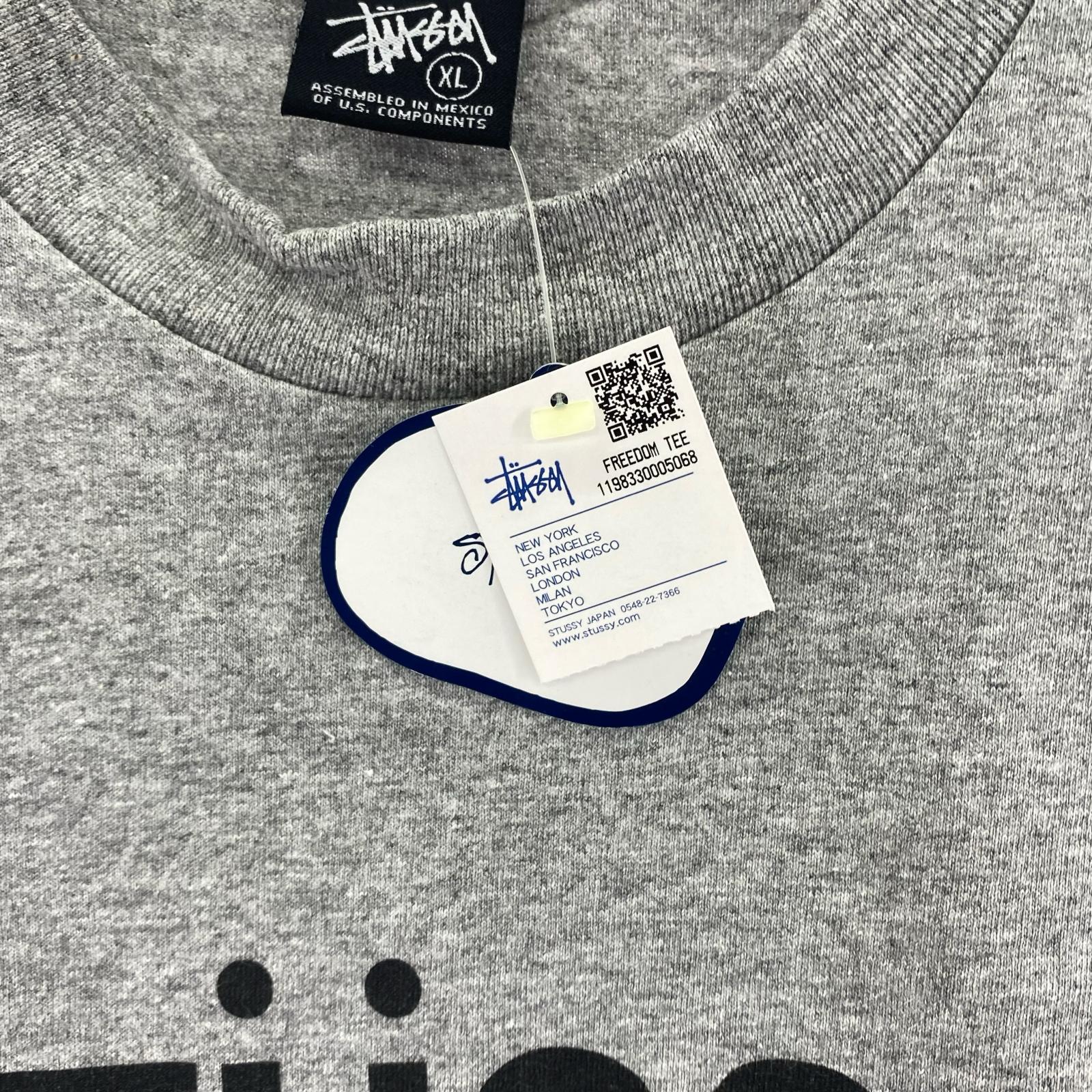 その他トップス STUSSY FREEDOM Tシャツ グレー XL グレー