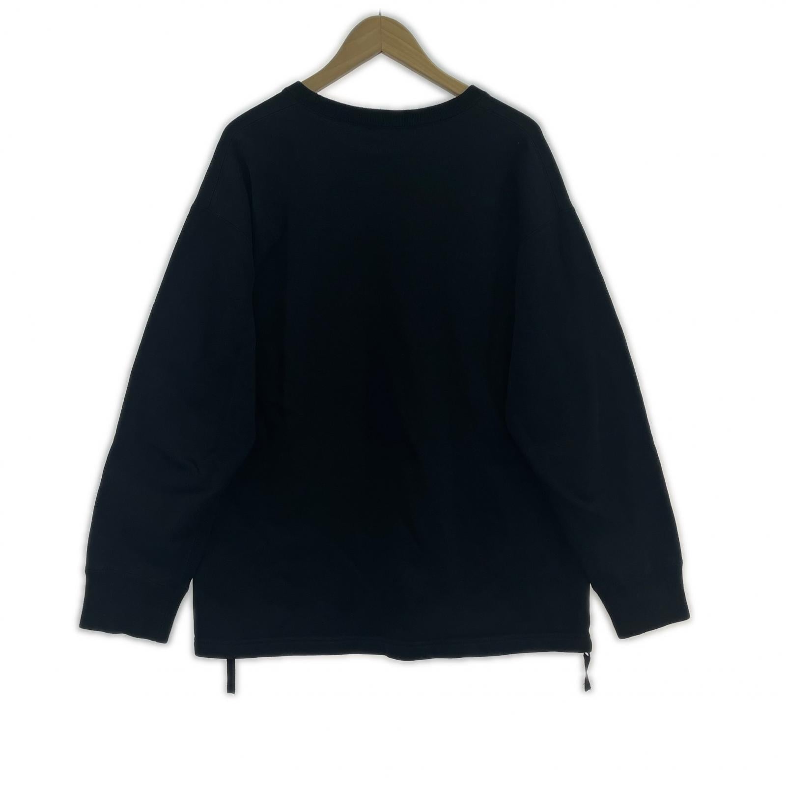 スウェット HOMME 22AW サイドジップ スウェット 黒 M M ブラック