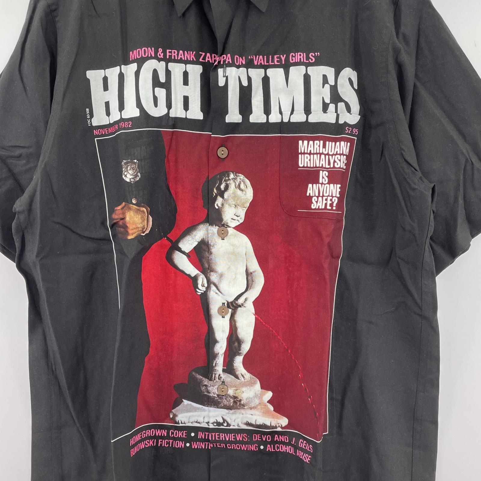 長袖シャツ WACKO MARIA 24SS HIGH TIMES 半袖シャツ S S ブラック