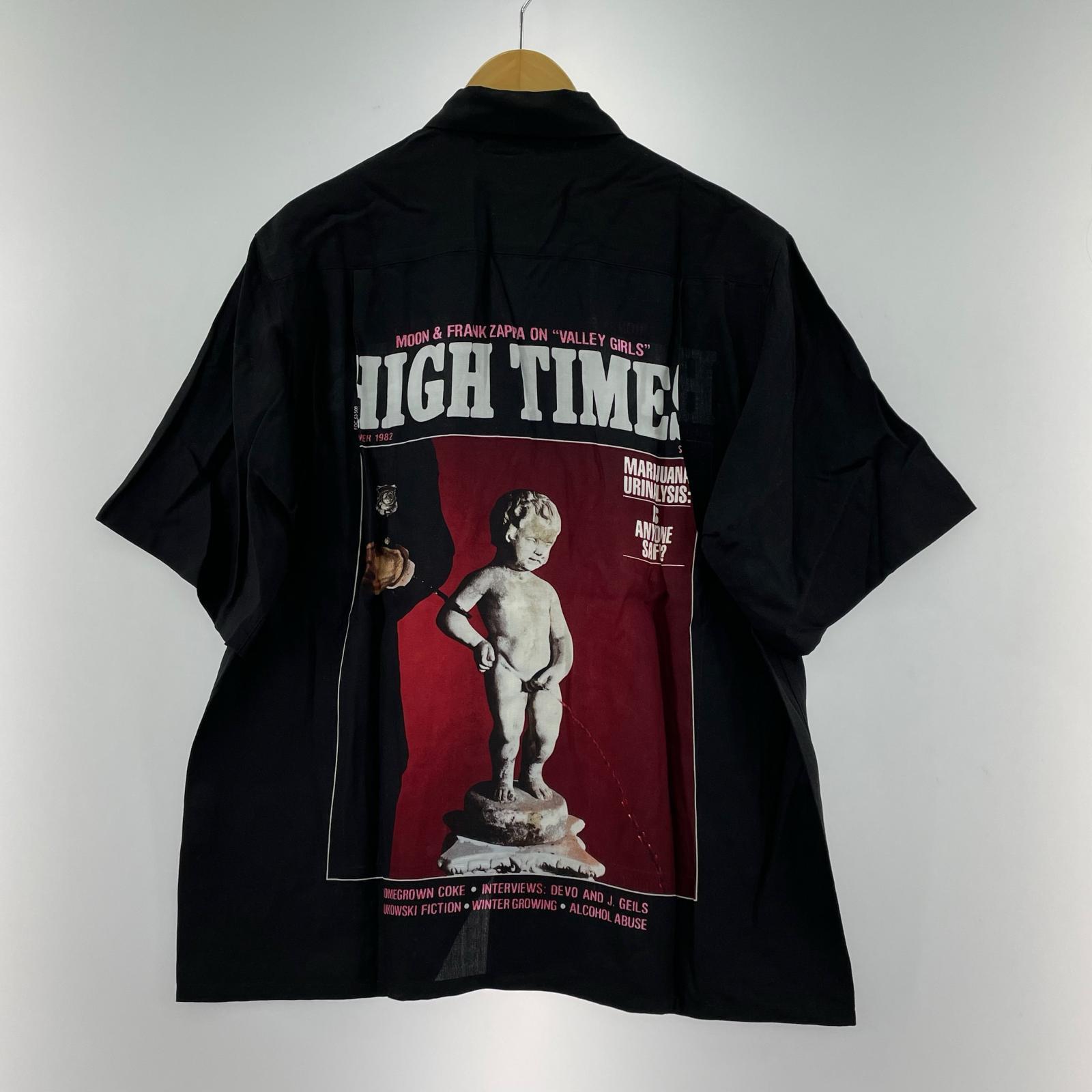 長袖シャツ WACKO MARIA 24SS HIGH TIMES 半袖シャツ S S ブラック