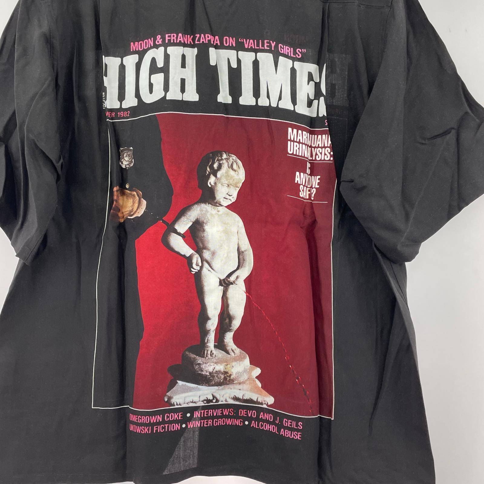 長袖シャツ WACKO MARIA 24SS HIGH TIMES 半袖シャツ S S ブラック