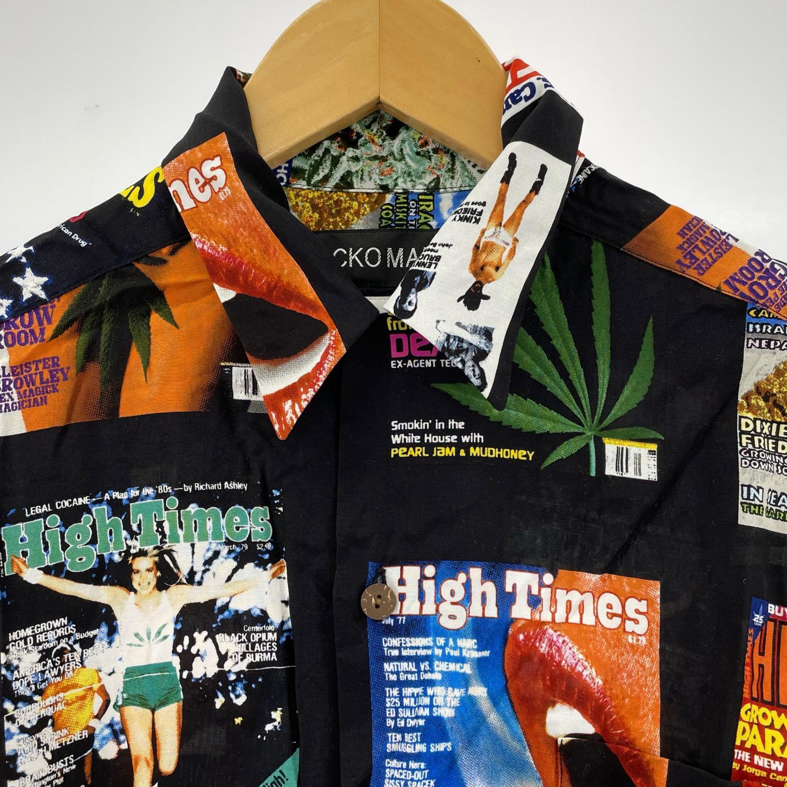 長袖シャツ WACKO MARIA 25SS HIGH TIME 半袖シャツ S ブラック
