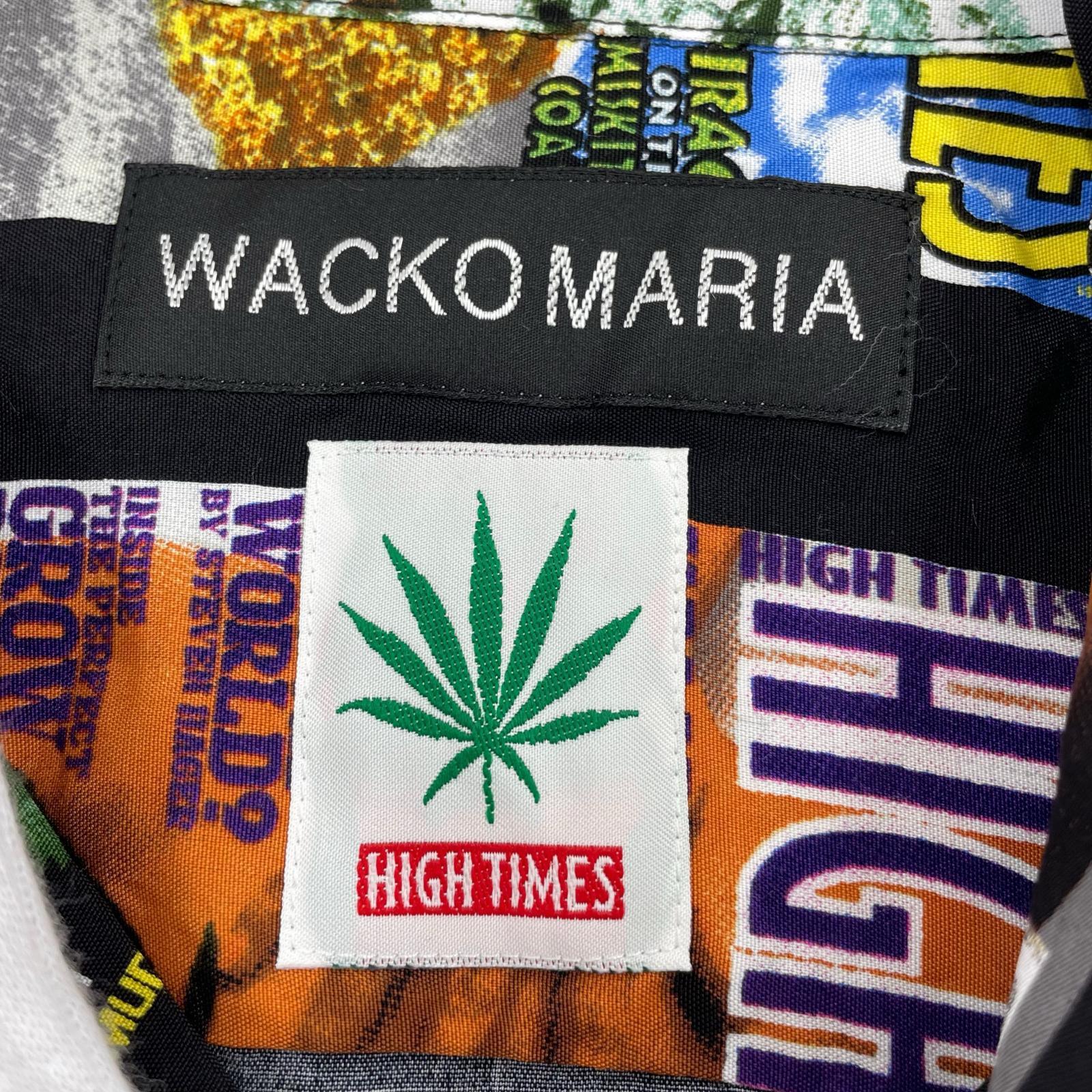 長袖シャツ WACKO MARIA 25SS HIGH TIME 半袖シャツ S ブラック