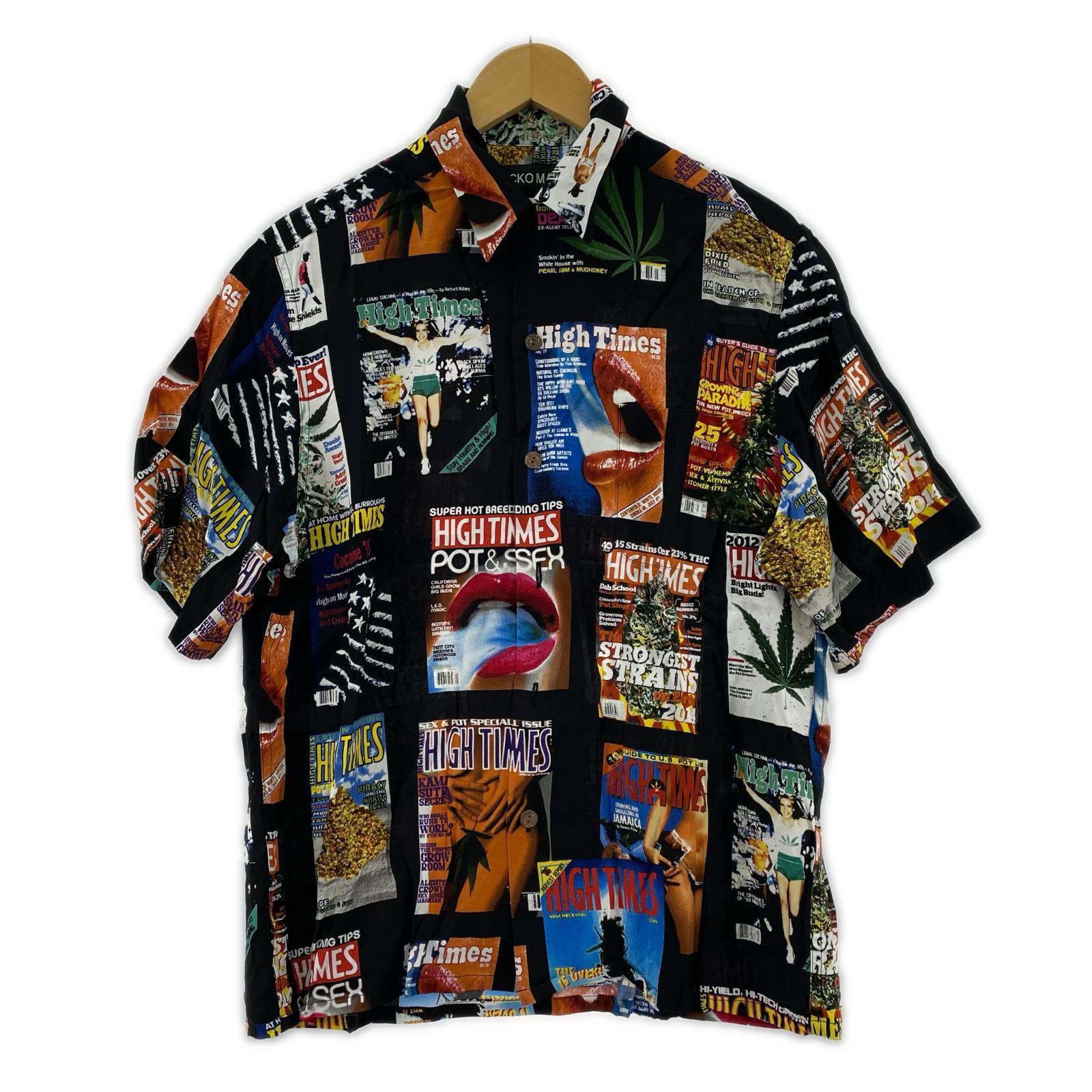 長袖シャツ WACKO MARIA 25SS HIGH TIME 半袖シャツ S ブラック