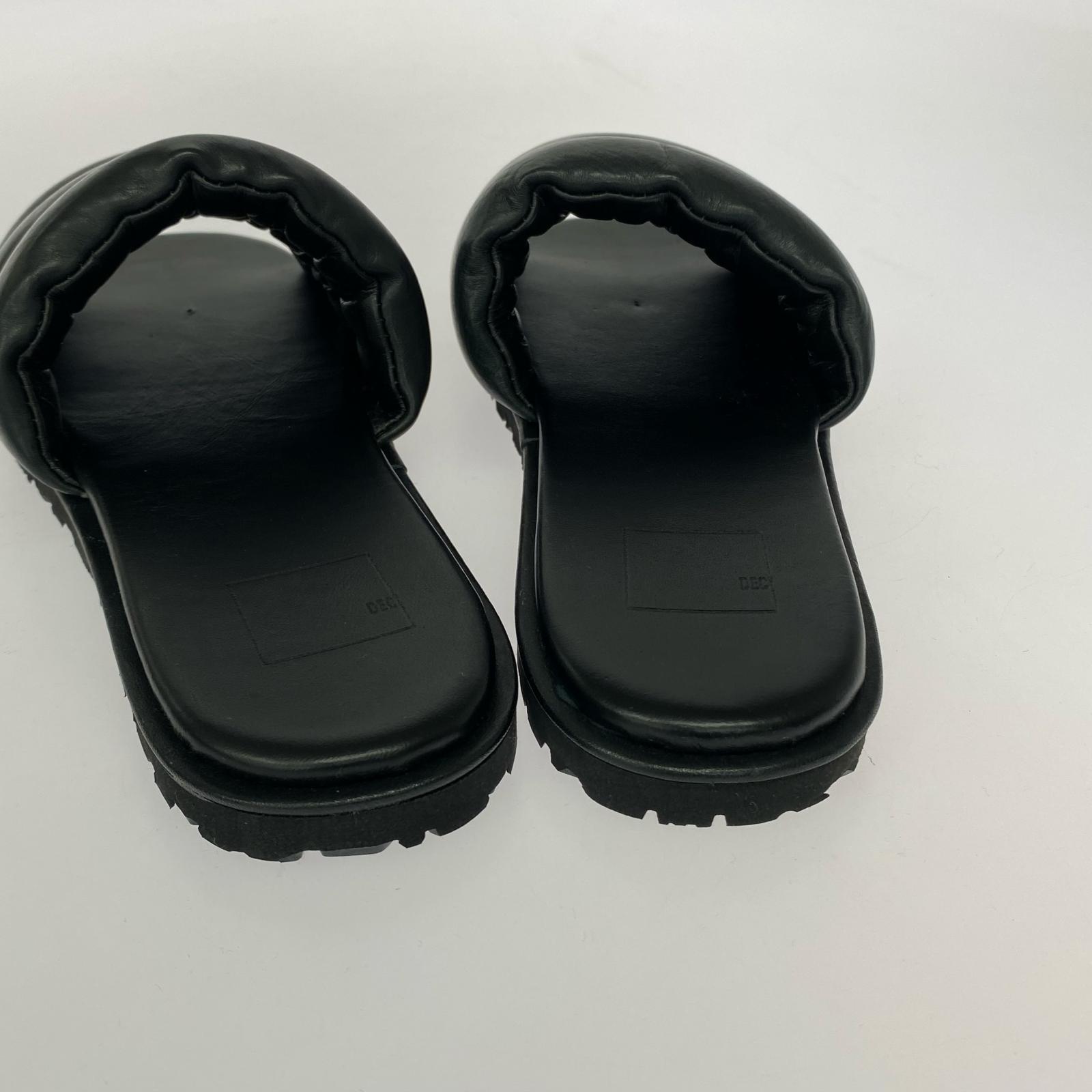サンダル DECi Quilted Sandals M ブラック ブラック