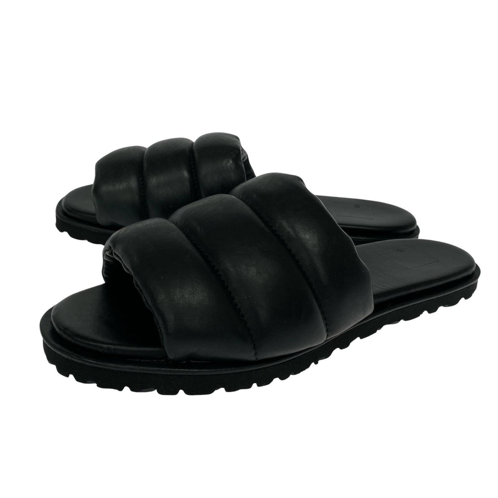 サンダル DECi Quilted Sandals M ブラック ブラック