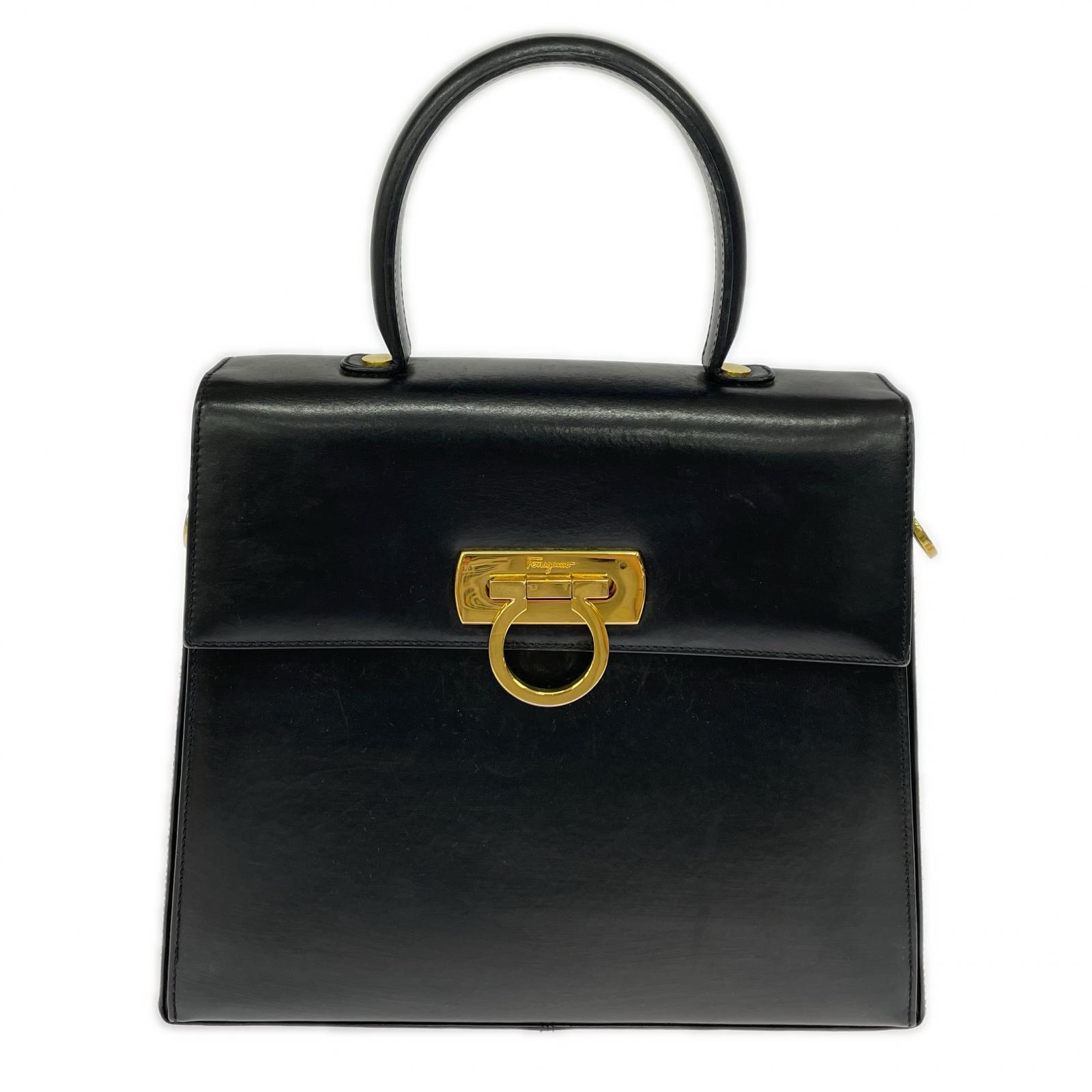 S.Ferragamo ガンチーニ 2WAYハンドバッグ AT-21 0536