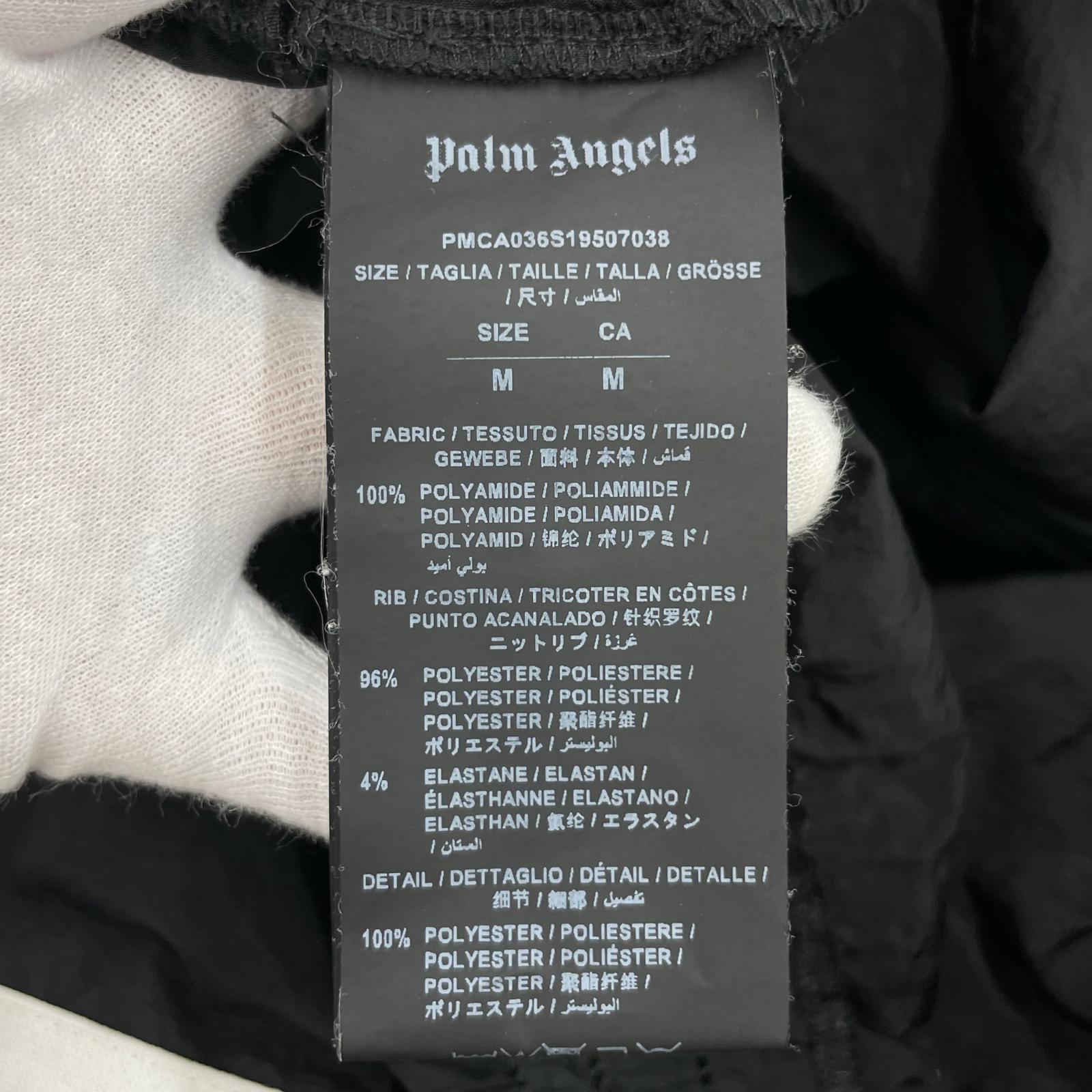 パンツ PALM ANGELS サイドライントラックナイロンパンツ M ブラック M ブラック