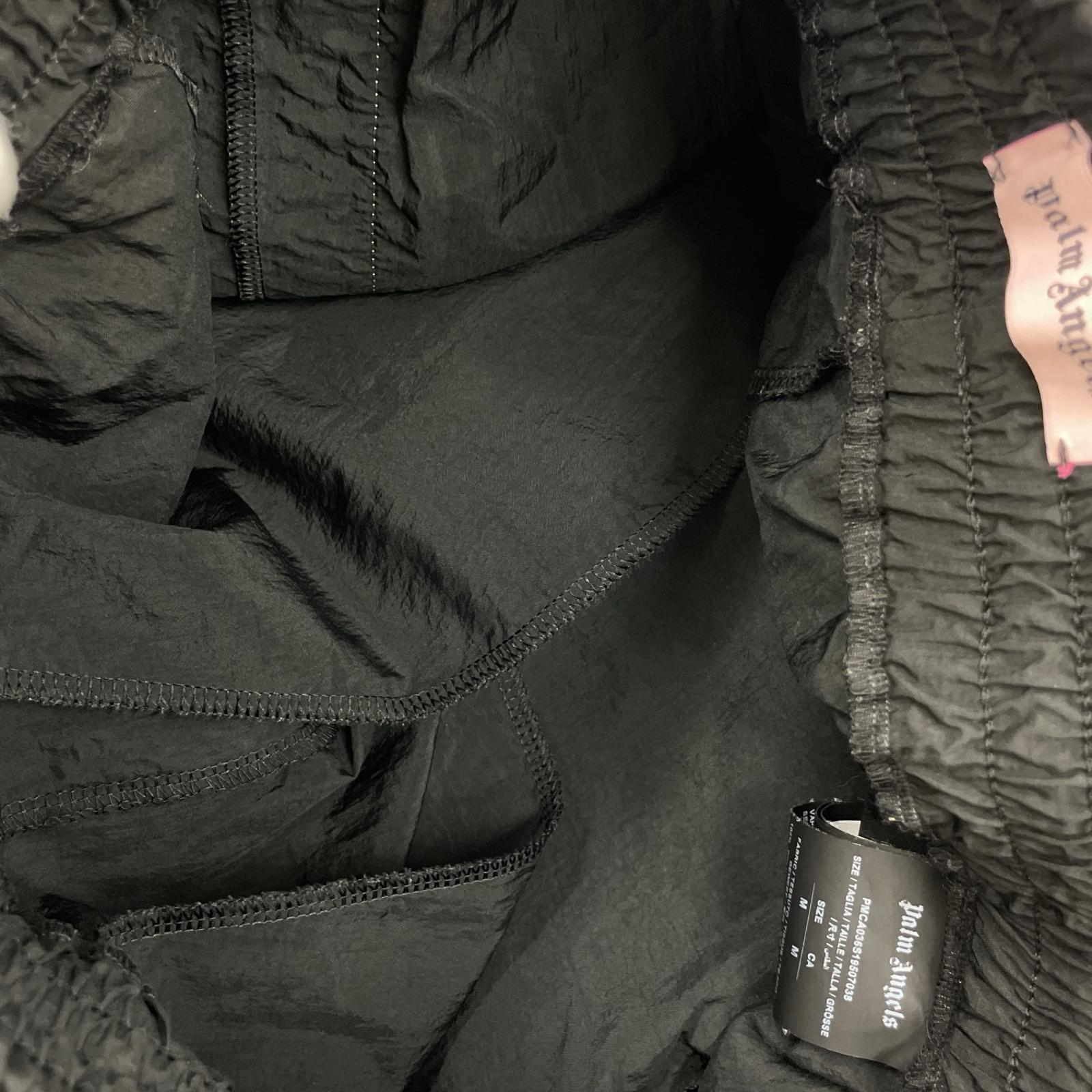 パンツ PALM ANGELS サイドライントラックナイロンパンツ M ブラック M ブラック