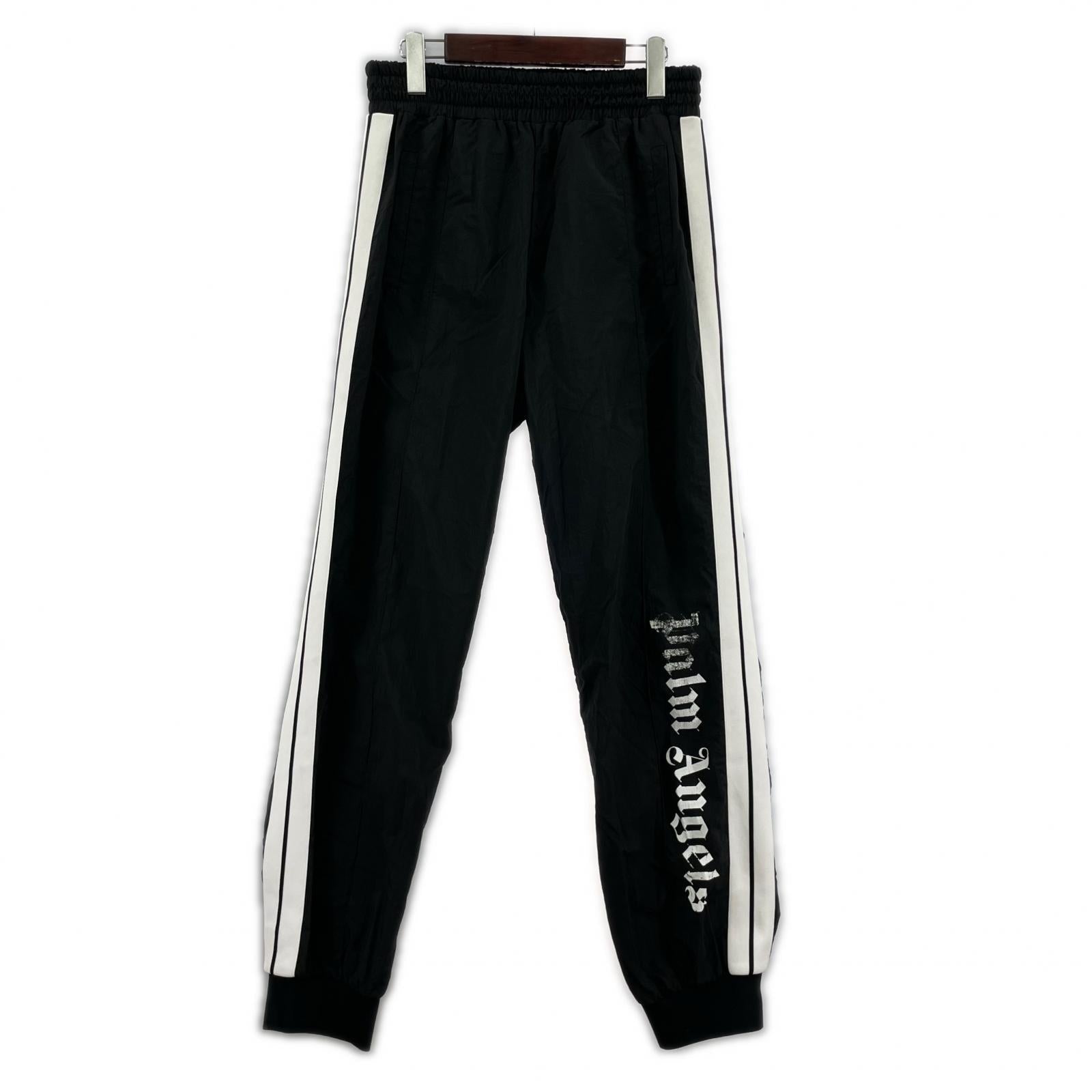 パンツ PALM ANGELS サイドライントラックナイロンパンツ M ブラック M ブラック