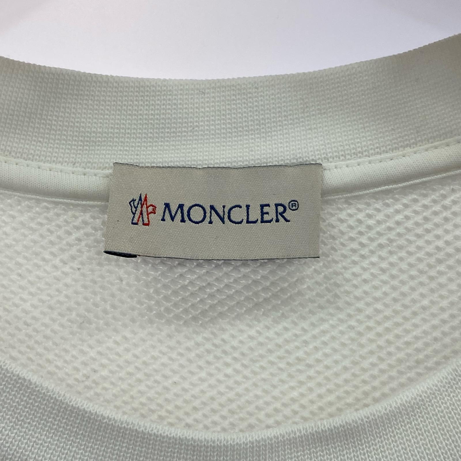 スウェット MONCLER FELPA GIROCOLLO 22年 M ホワイト