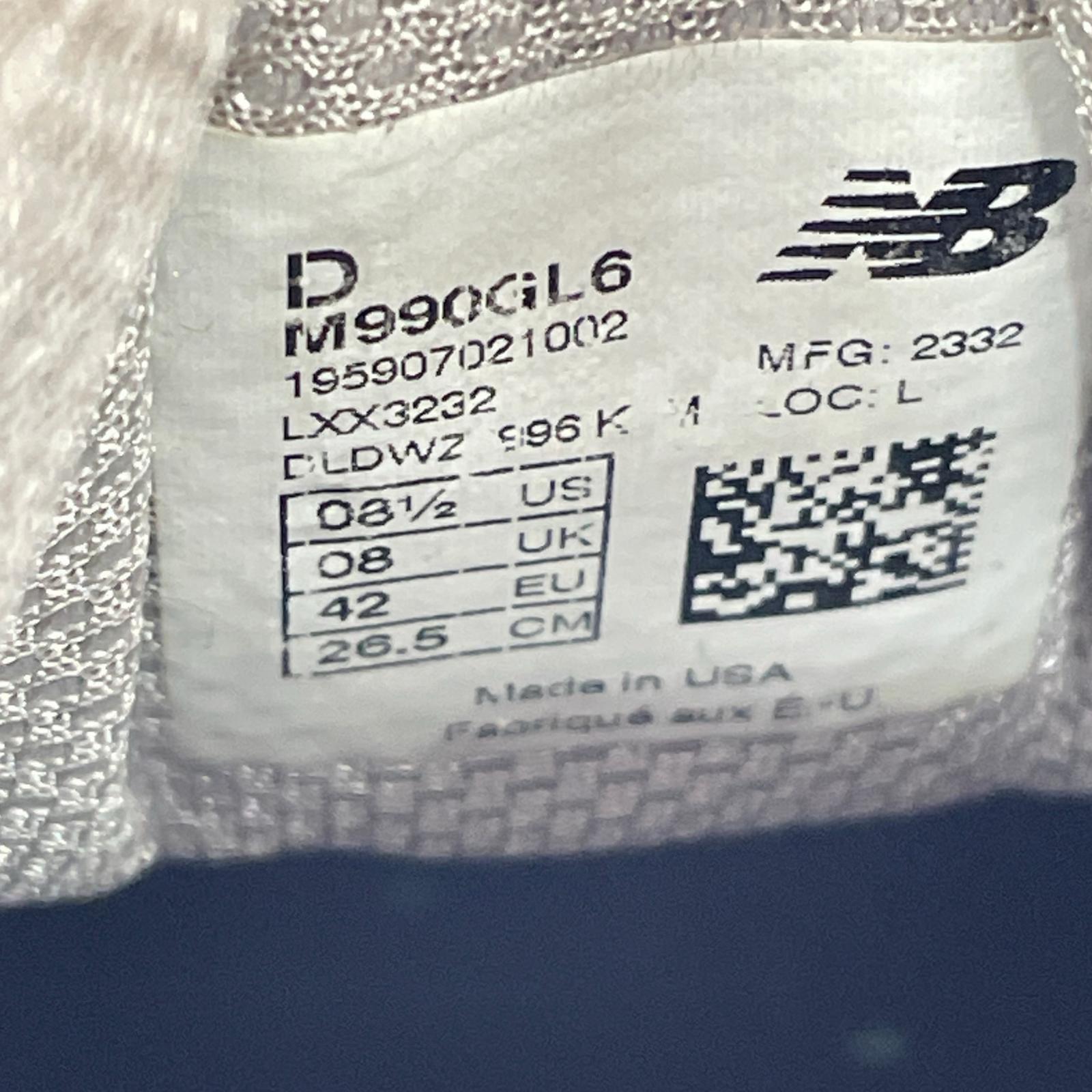 スニーカー New Balance 990 V6 26.5cm 26.5cm (US8 1/2 UK8 EU43) グレー