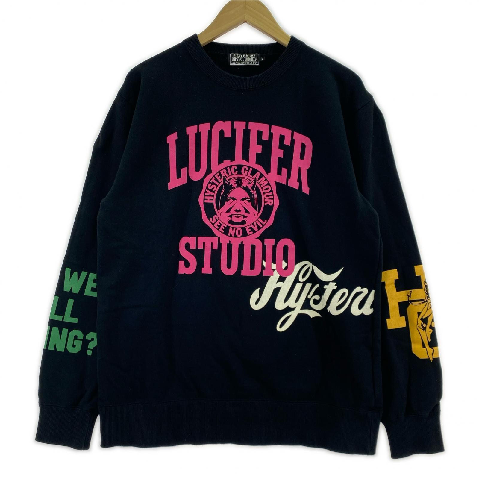 スウェット LUCIFER STUDIO M M ブラック