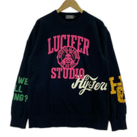 スウェット LUCIFER STUDIO M M ブラック