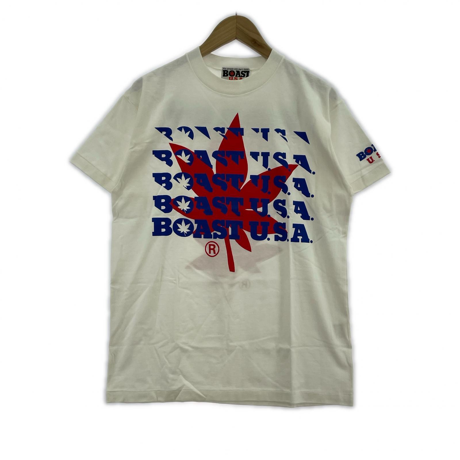 半袖Tシャツ BOAST U.S.A. 半袖シャツ S ホワイト