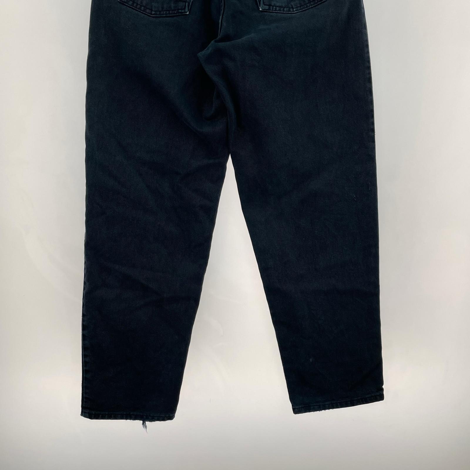 デニムパンツ 90s BAGGY シルバータブ 黒 (実寸31) ブラック