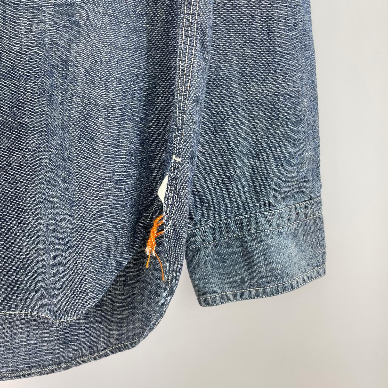 長袖シャツ シャンブレシャツ L