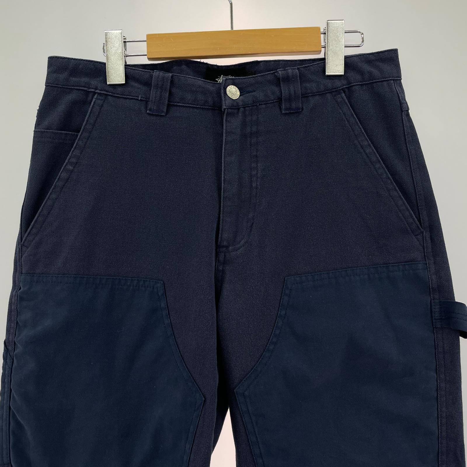パンツ ダブルニー コットンパンツ ネイビー W30 30 ネイビー