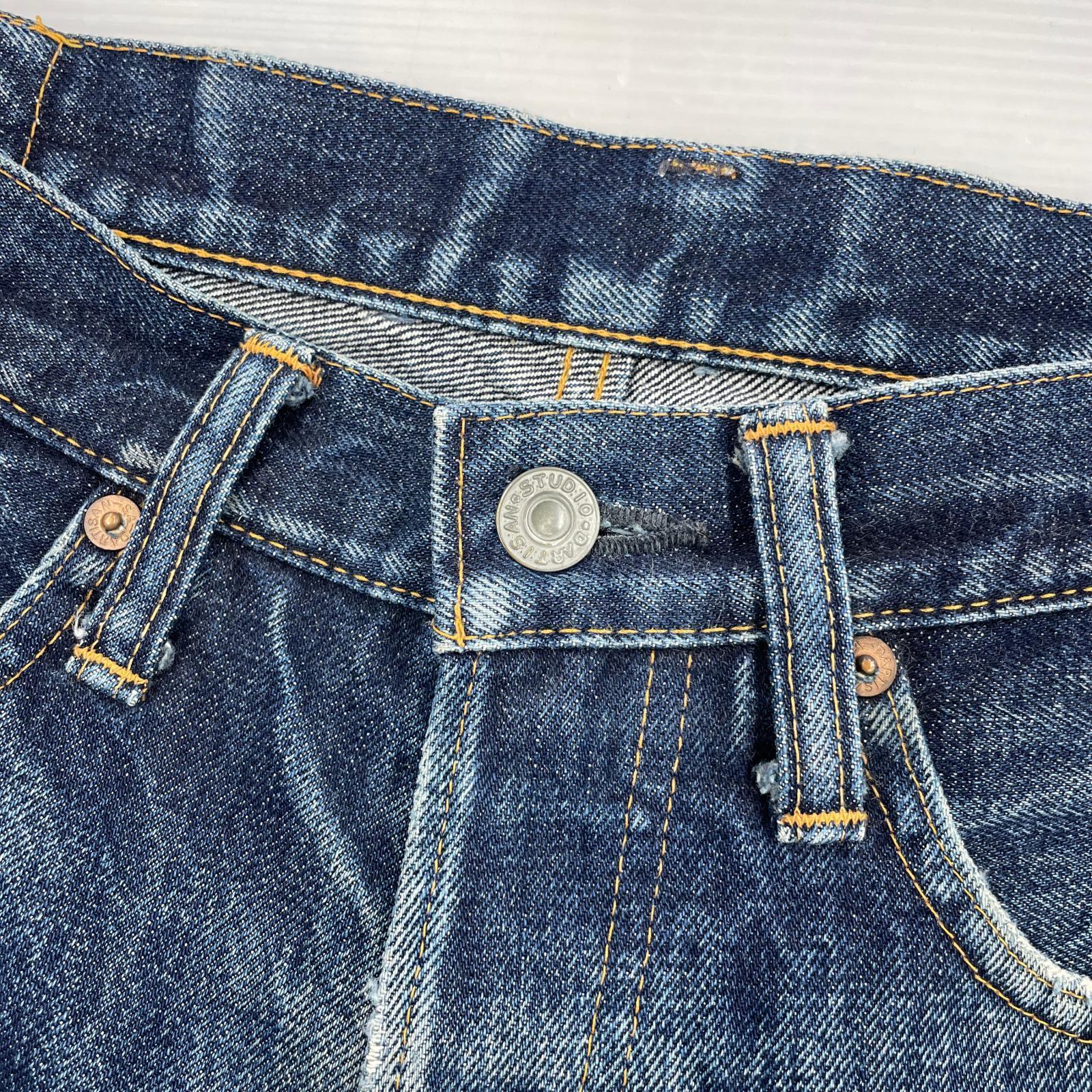 デニムパンツ SD-103 W32 15oz TIGHT STRAIGHT 32 ネイビー
