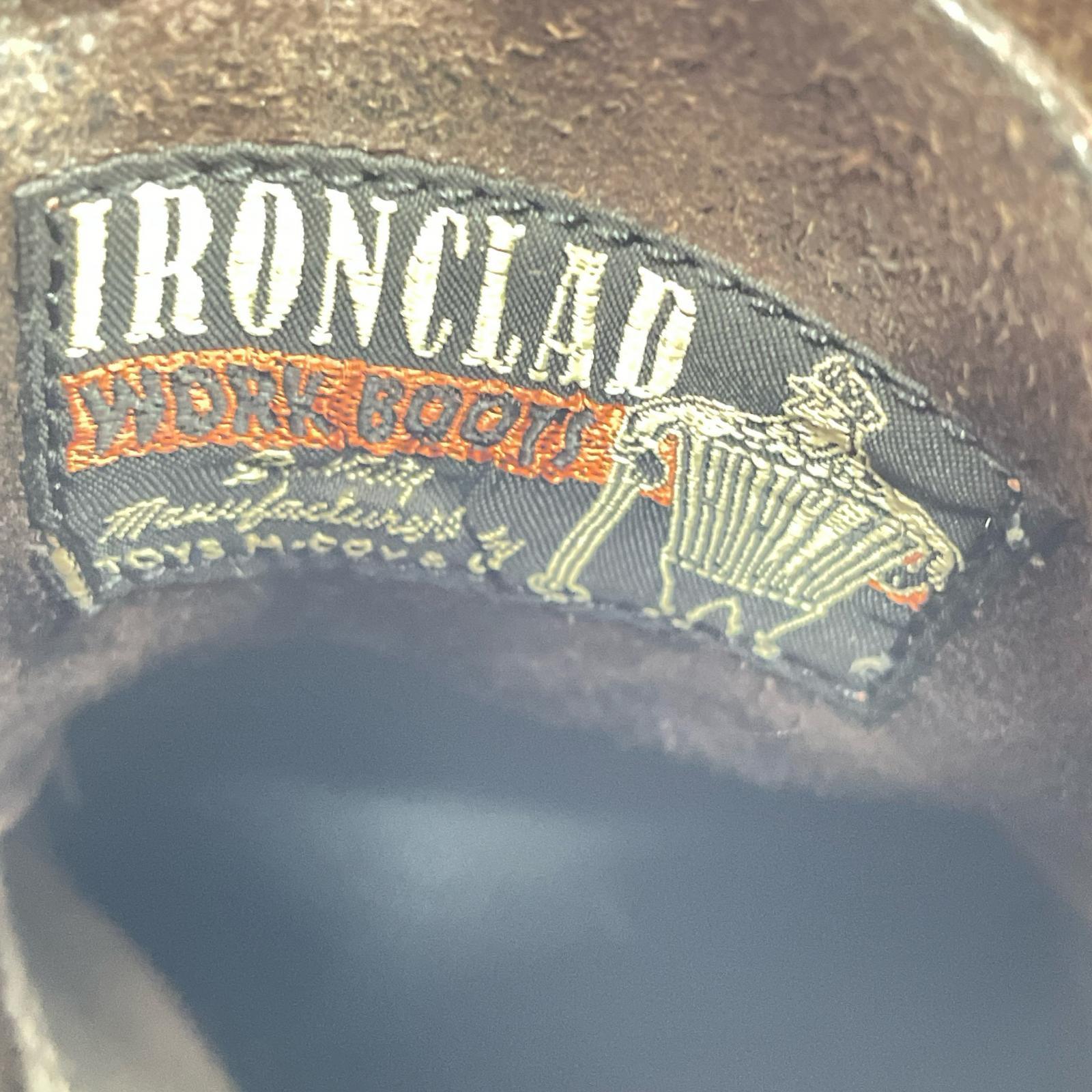 ブーツ IRONCLAD 7ホール レザーブーツ ブラウン