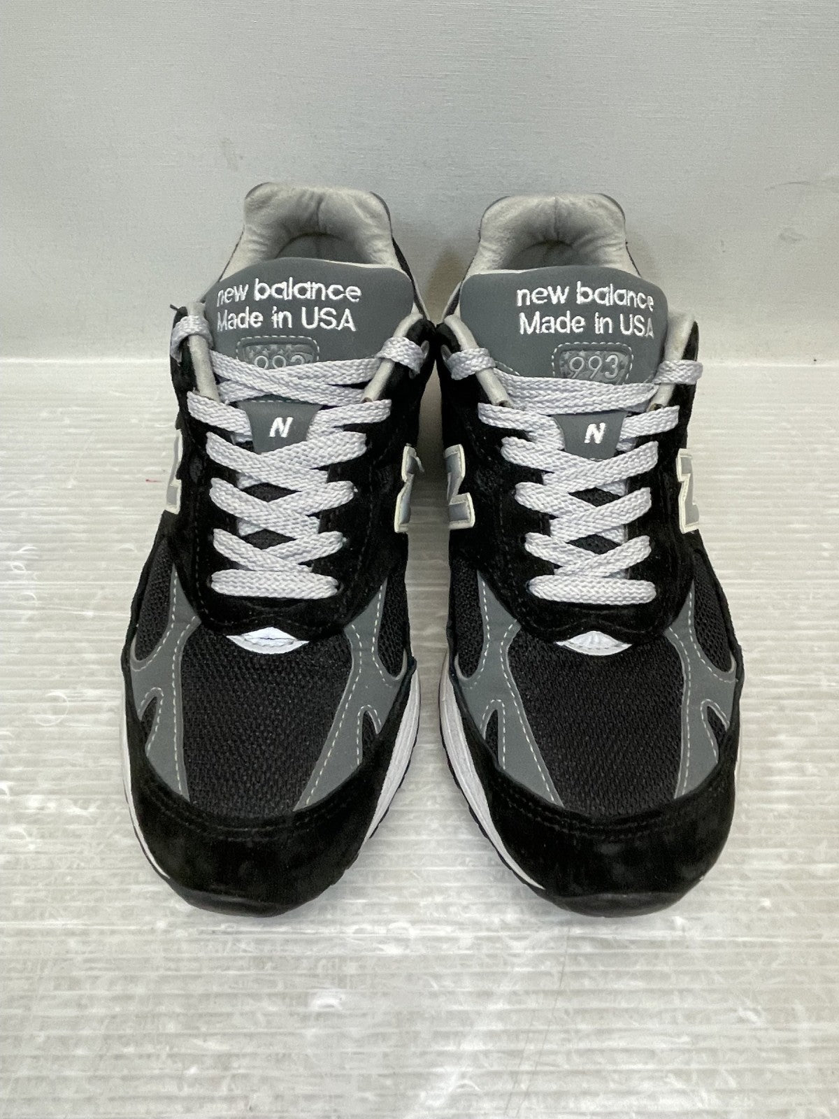 スニーカー NEW BALANCE USA製 MR993BK 25.0cm 黒