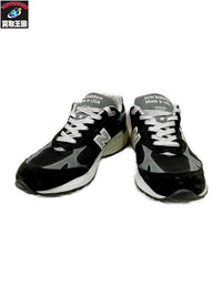 スニーカー NEW BALANCE USA製 MR993BK 25.0cm 黒