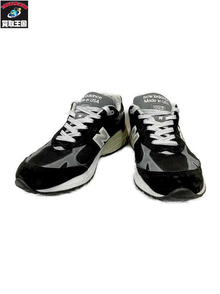 スニーカー NEW BALANCE USA製 MR993BK 25.0cm 黒